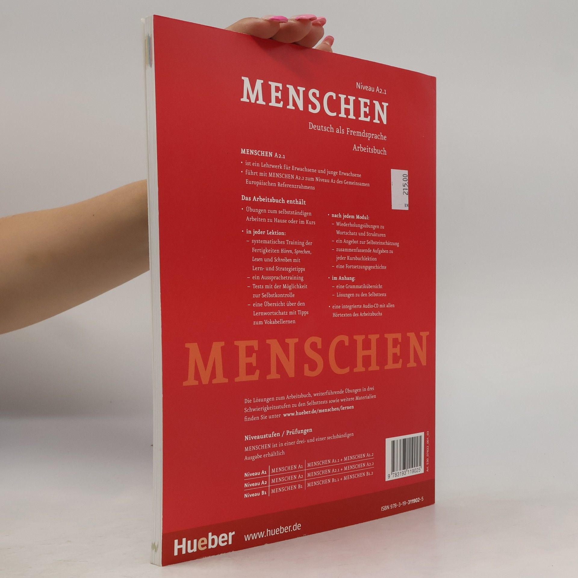 Anna Breitsameter Menschen A2.1 : Arbeitsbuch