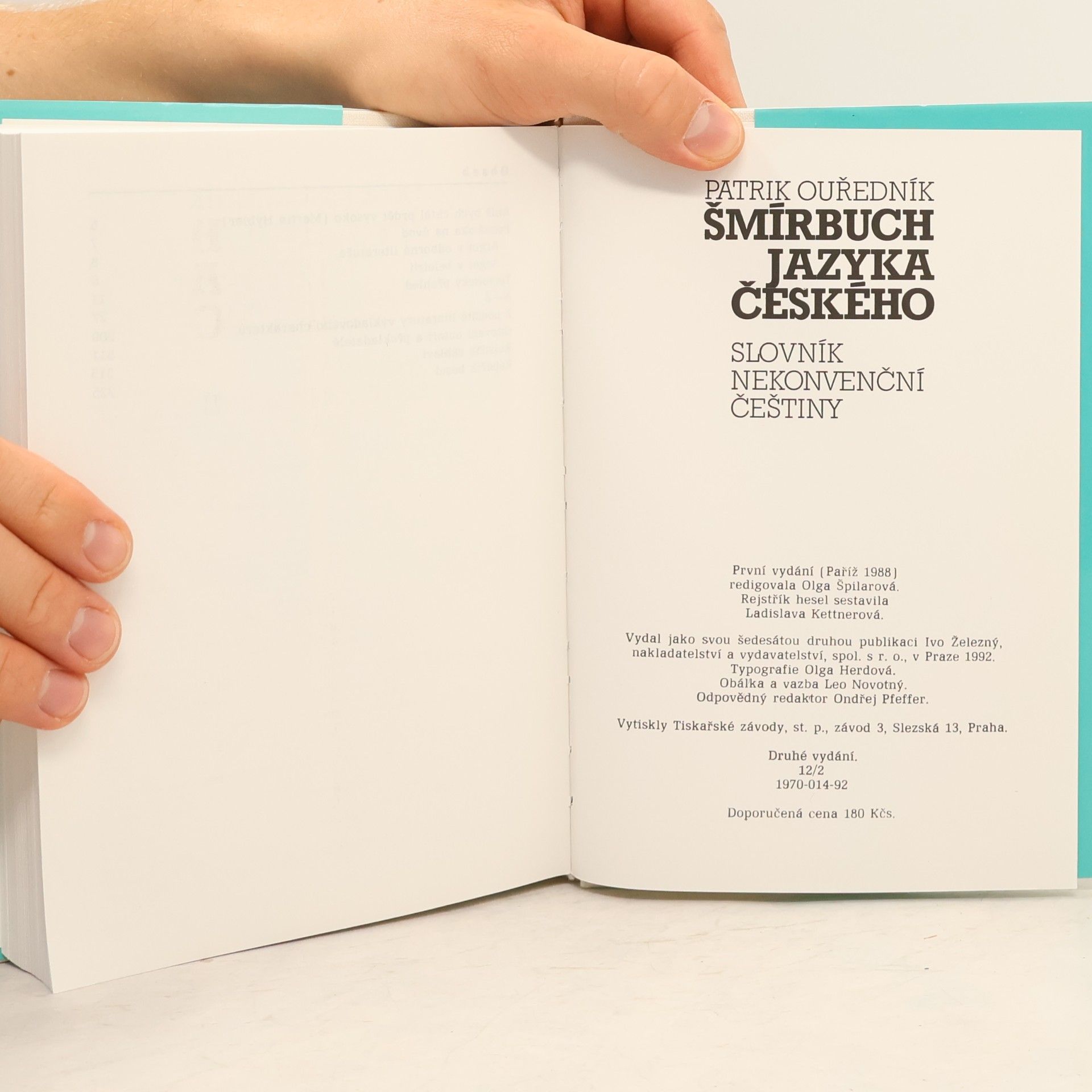 Patrik Ouředník Šmírbuch jazyka českého