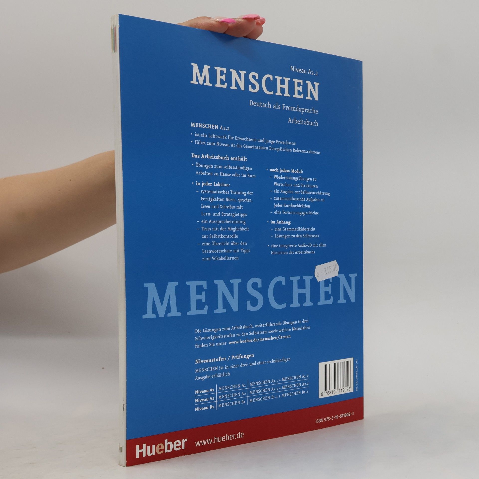 Anna Breitsameter Menschen A2.2 : Arbeitsbuch