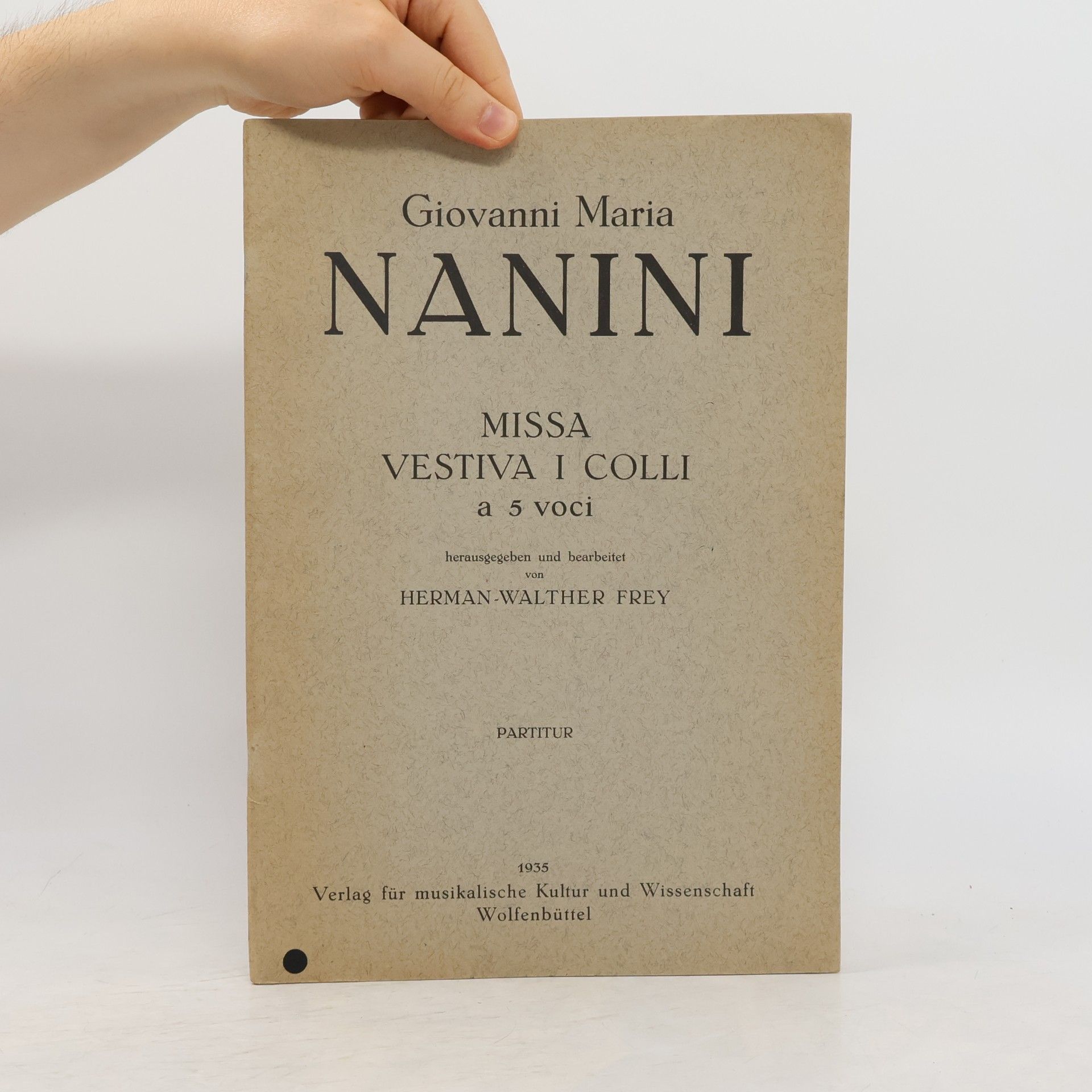 Giovanni Maria Naini Missa vestiva I colli