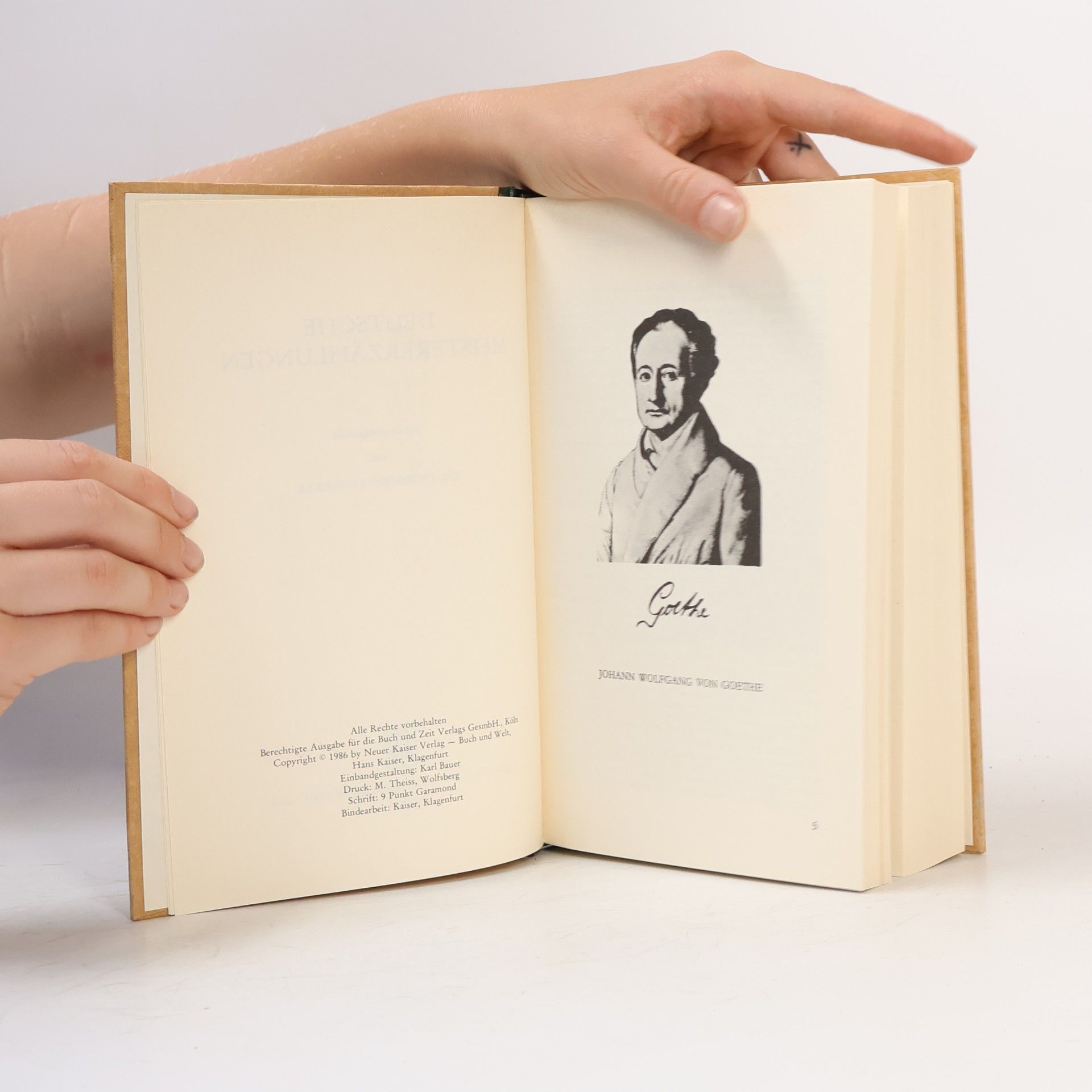Johann Wolfgang von Goethe Deutsche Meister Erzählungen