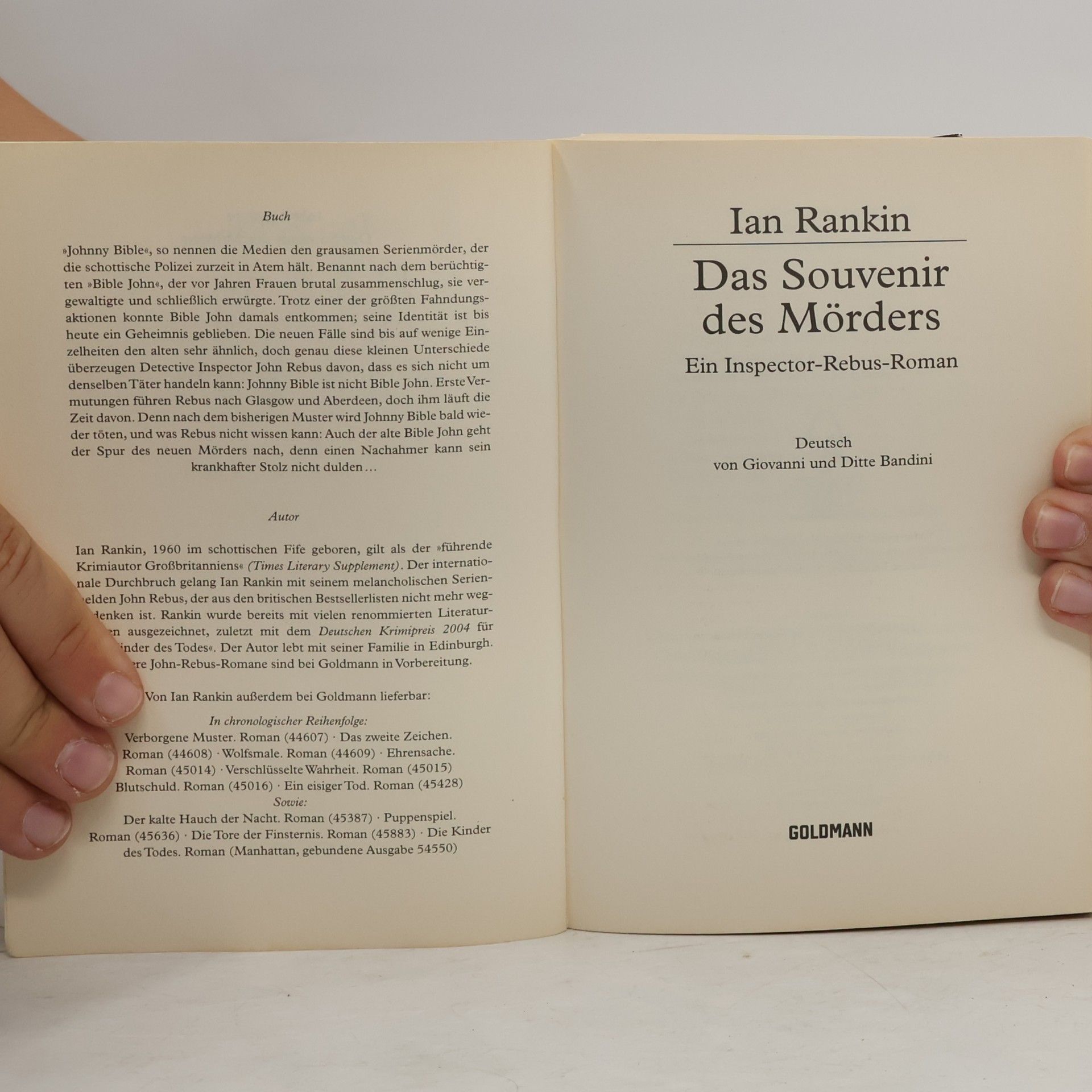 Ian Rankin Das Souvenir des Mörders