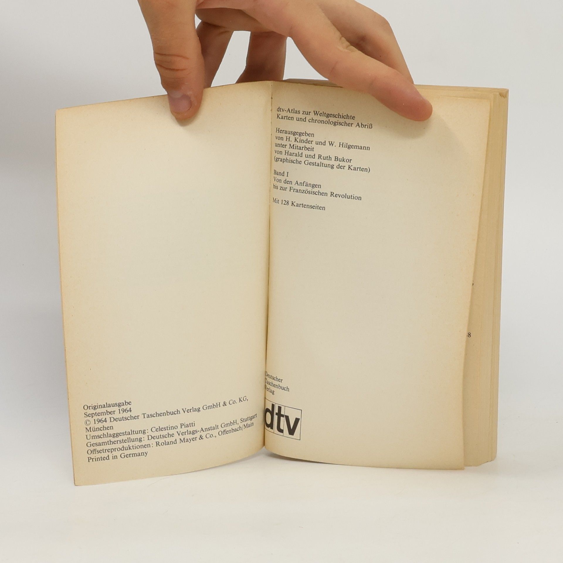 Hermann Kinder Atlas zur Weltgeschichte. Band 2