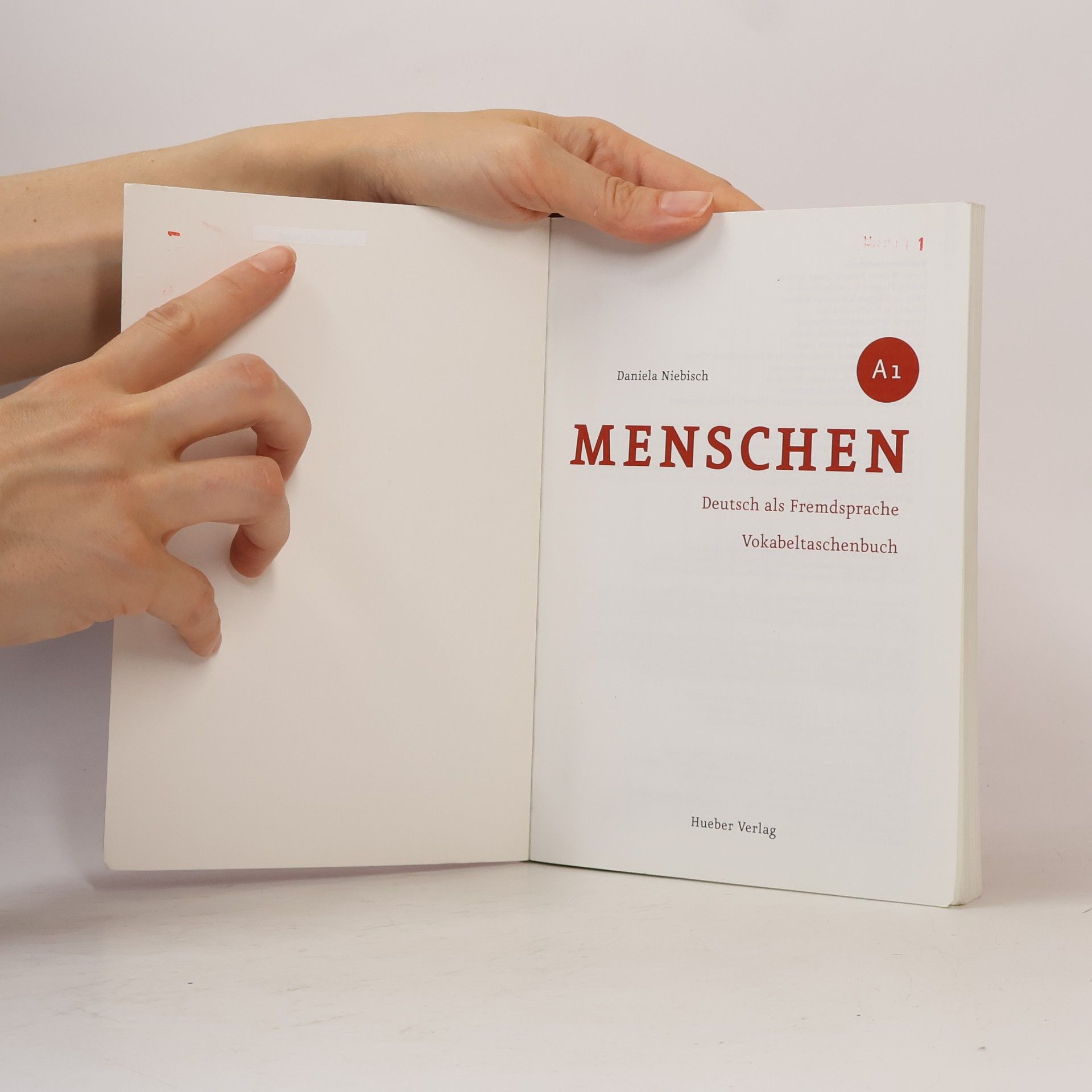 Daniela Niebisch Menschen A1 : Deutsch als Fremdsprache. Vokabeltaschenbuch