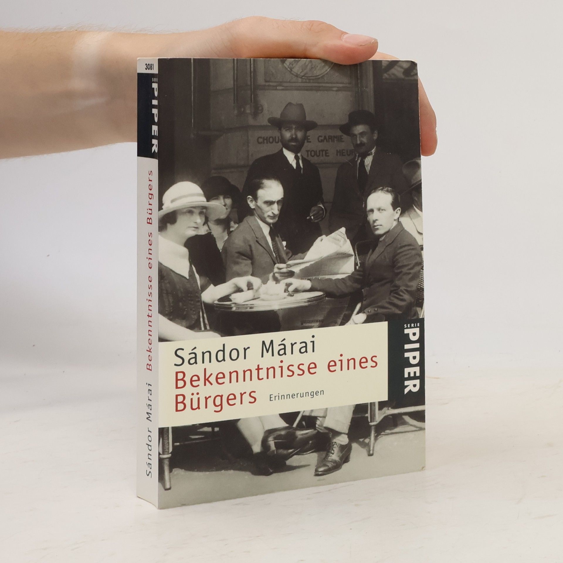 Sándor Márai Bekenntnisse eines Bürgers