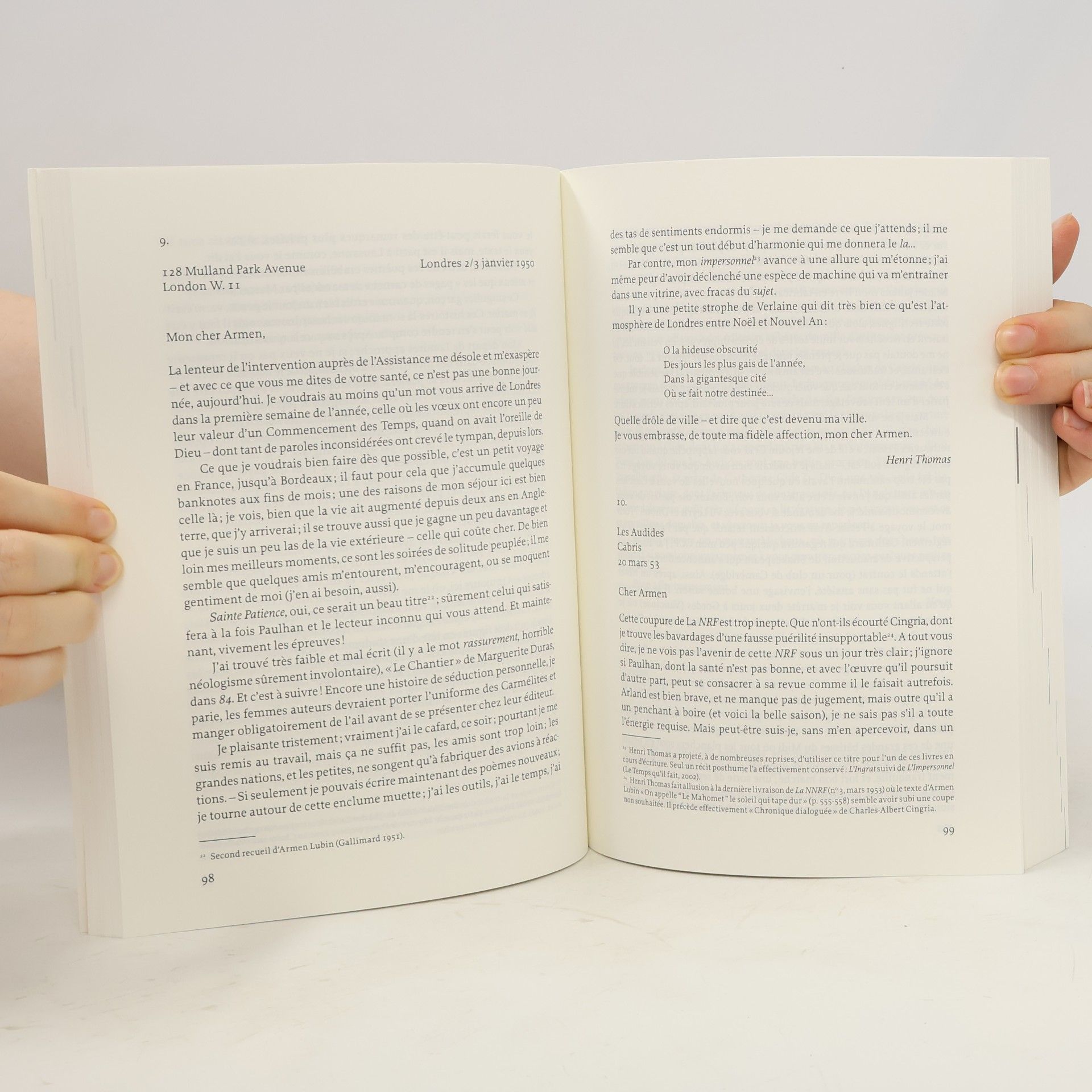 La Revue de Belles-Lettres (2013): "Henri Thomas"