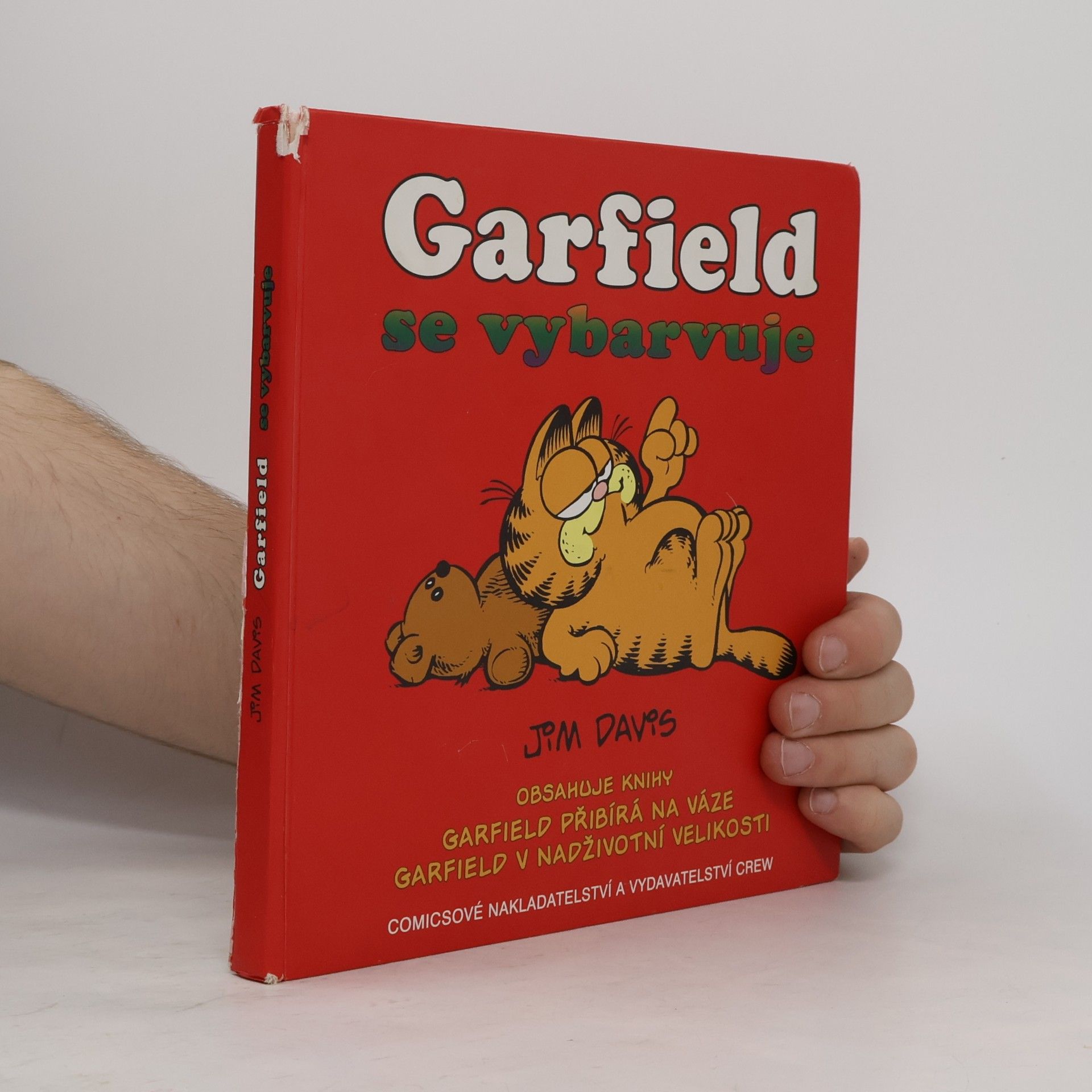 Jim Davis Garfield se vybarvuje