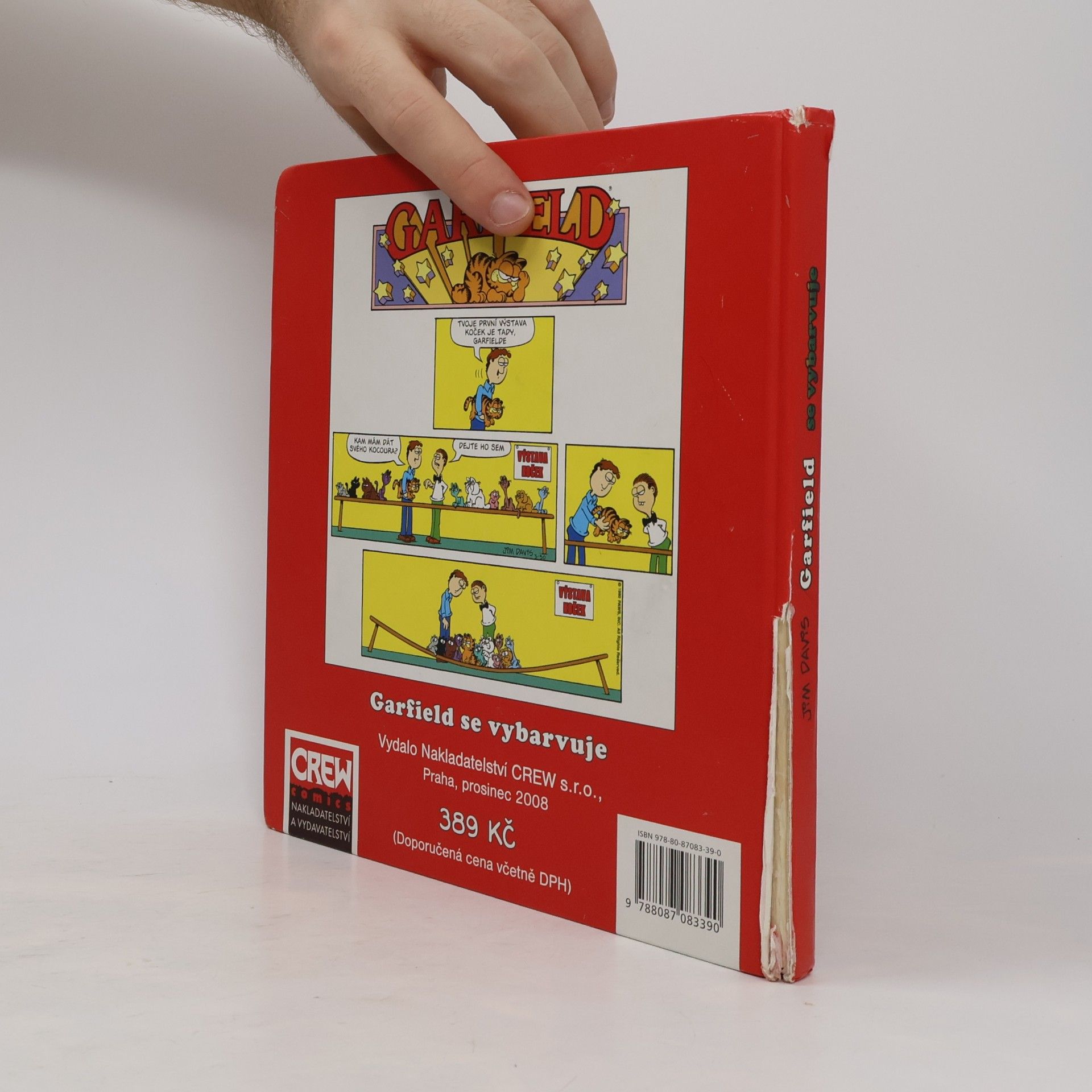 Jim Davis Garfield se vybarvuje