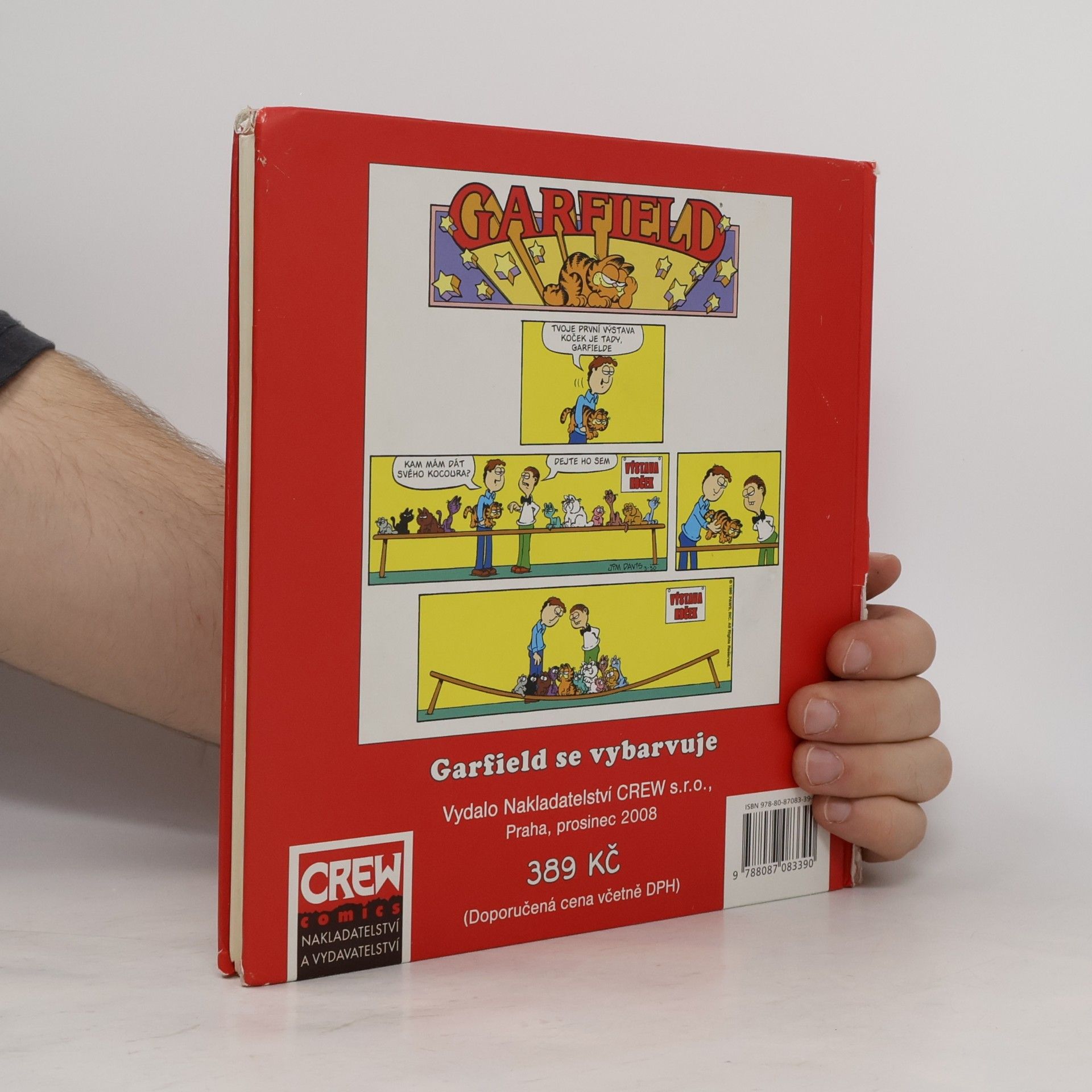 Jim Davis Garfield se vybarvuje