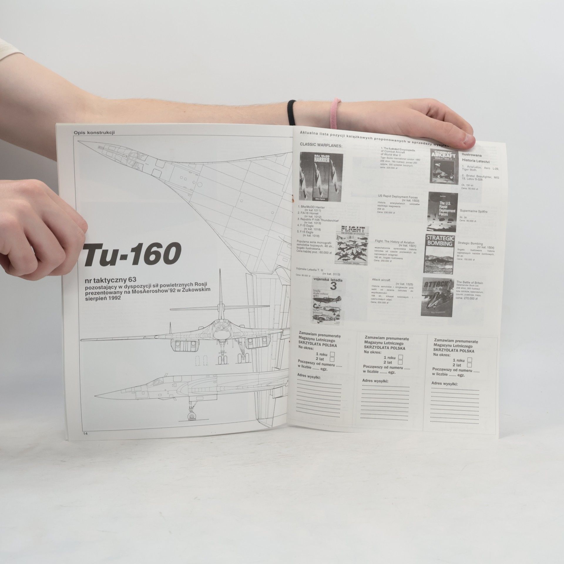 Autorenkollektiv Przegląd konstrukcji lotniczych 5/93. Tu-160