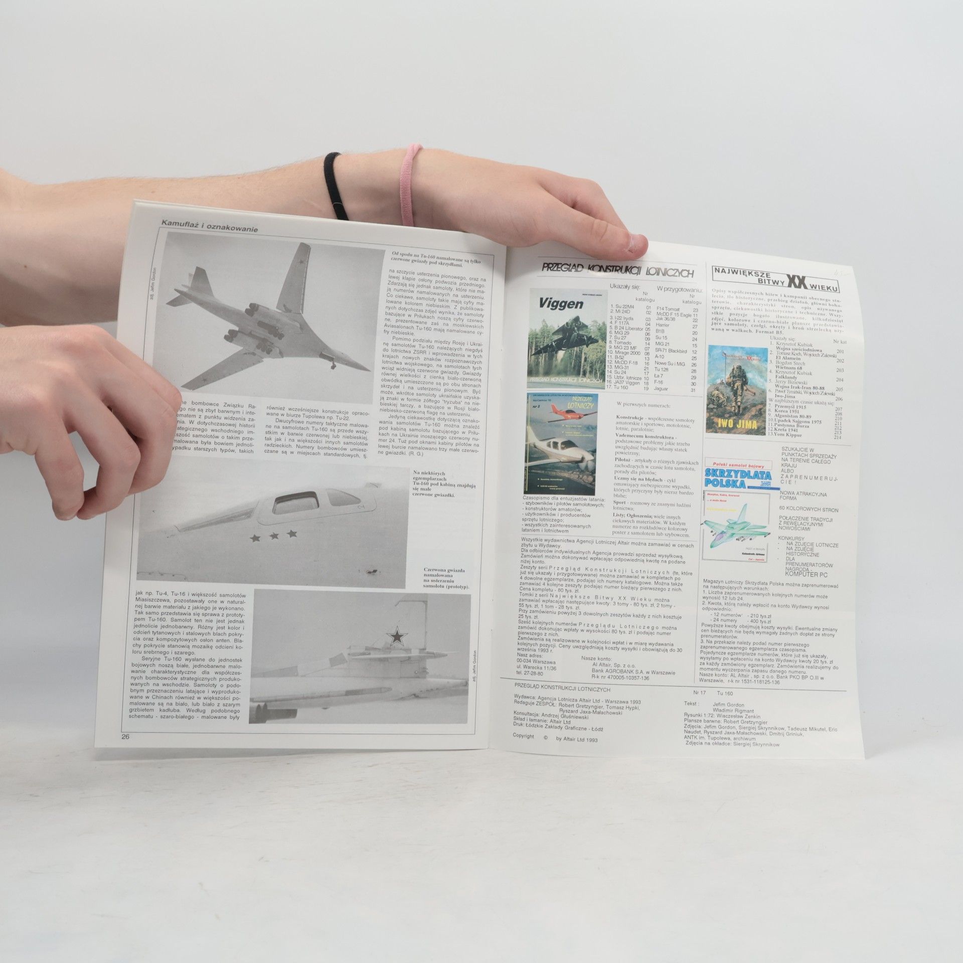 Autorenkollektiv Przegląd konstrukcji lotniczych 5/93. Tu-160