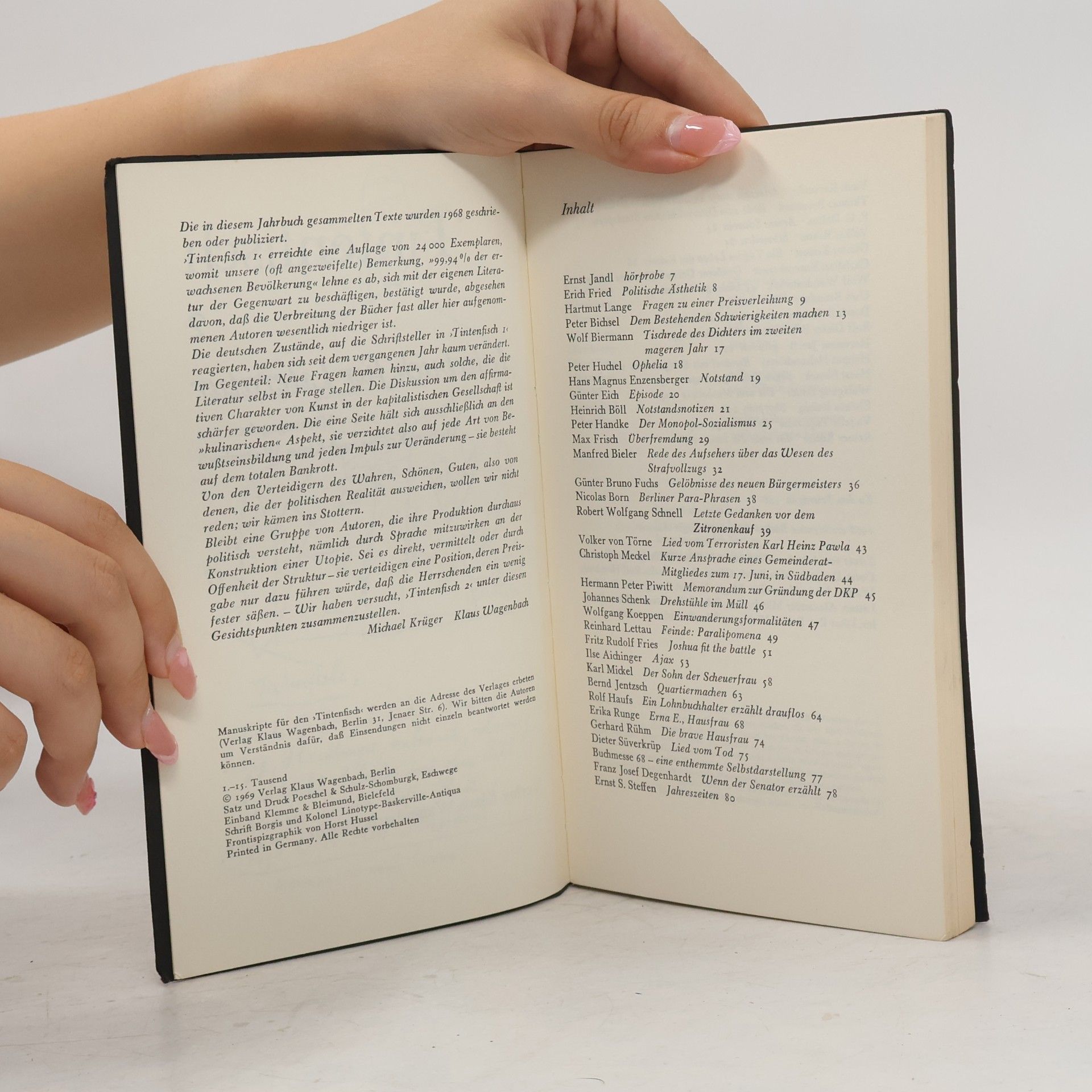Autorenkollektiv Tintenfisch 2. Jahrbuch für Literatur