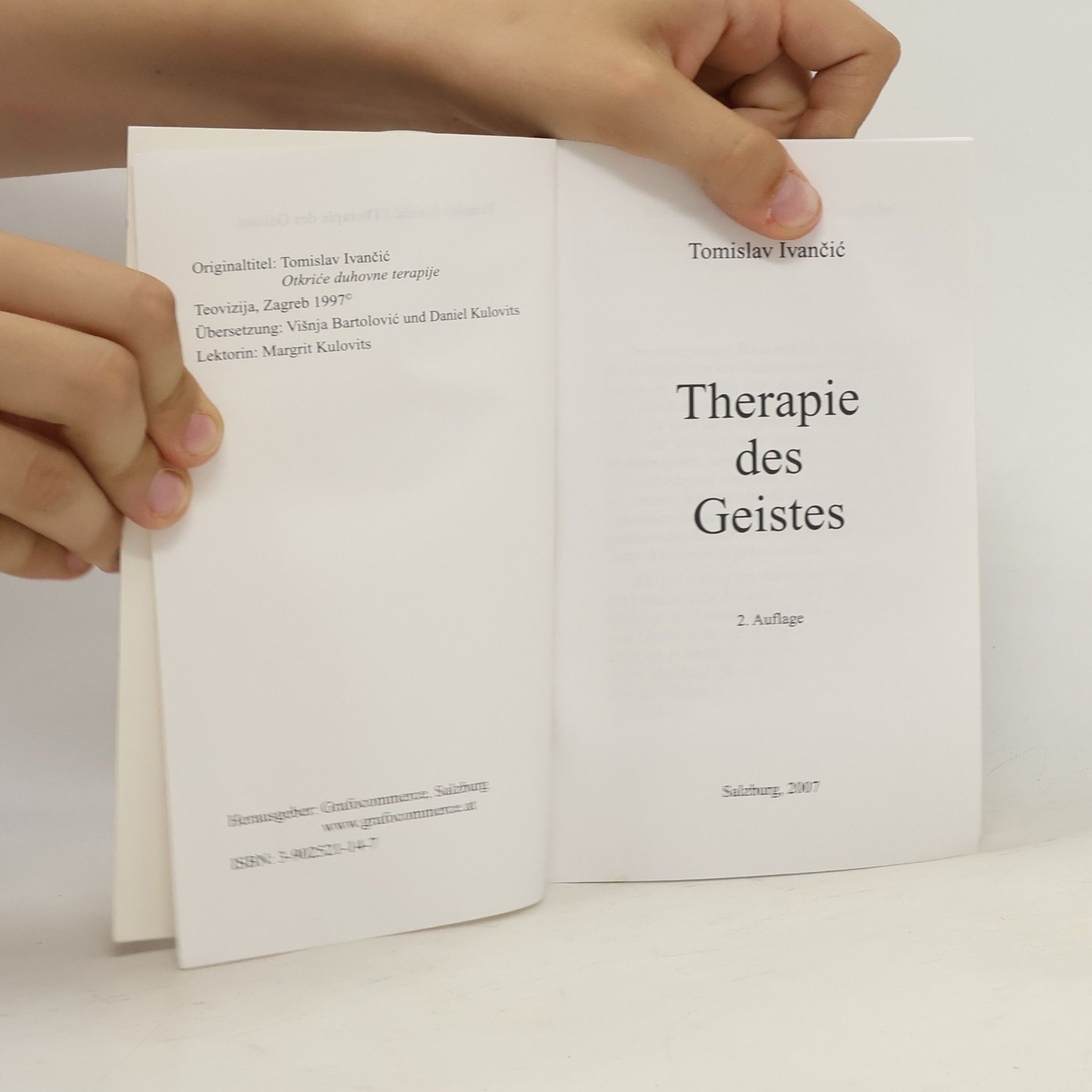 Tomislav Ivančić Therapie des Geistes