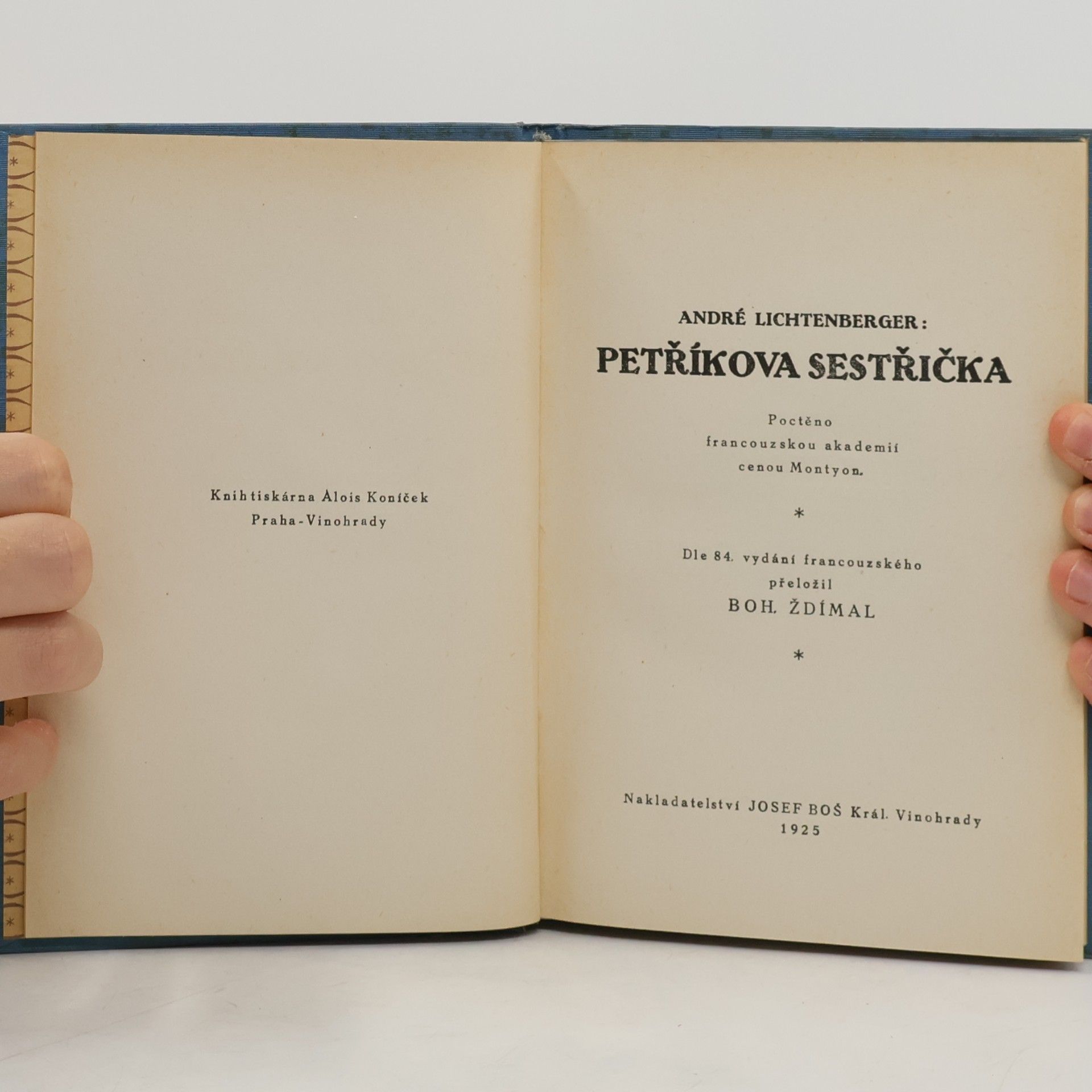 André Lichtenberger Petříkova sestřička