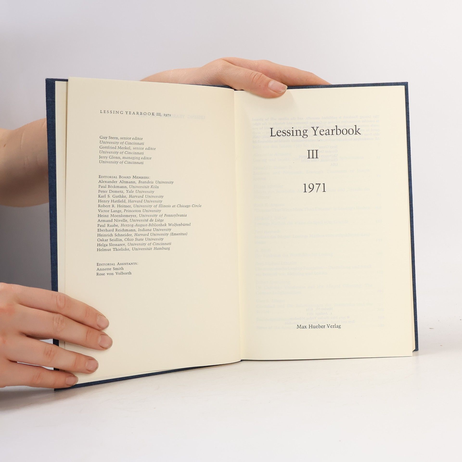 Guy Stern Lessing Yearbook III 1971