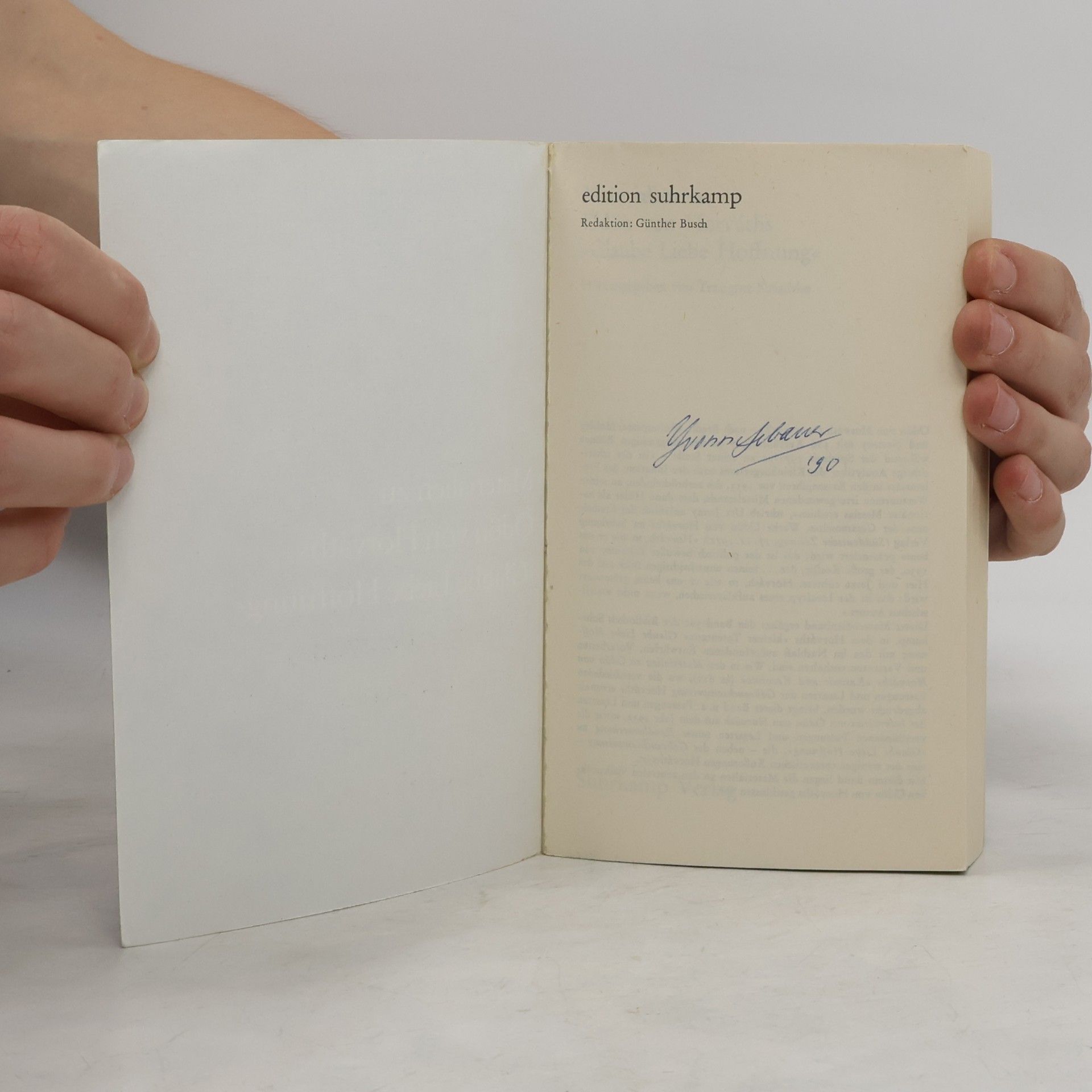 Traugott Krischke Materialien zu Ödön von Horváths Glaube, Liebe, Hoffnung