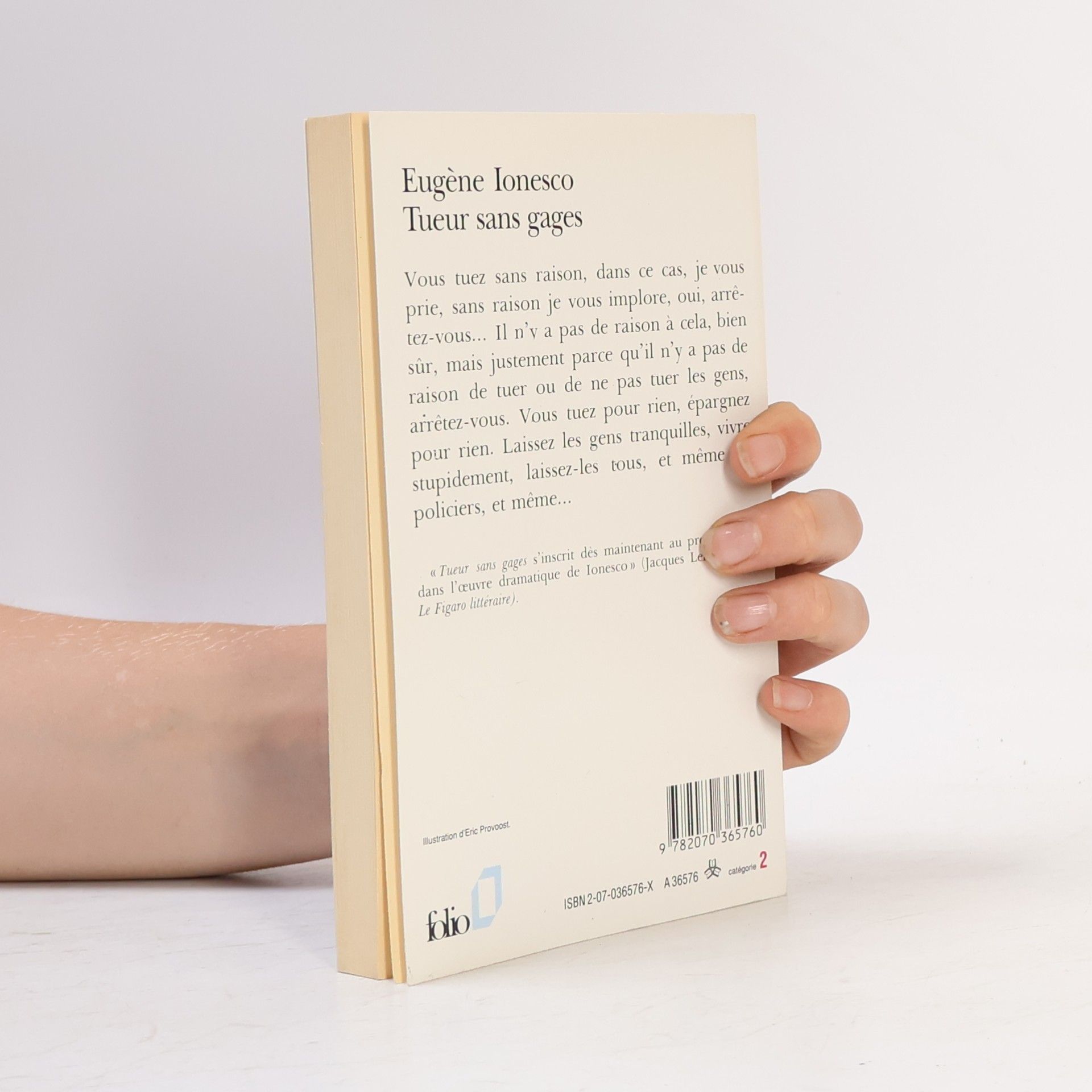 Eugène Ionesco Tueur sans gages