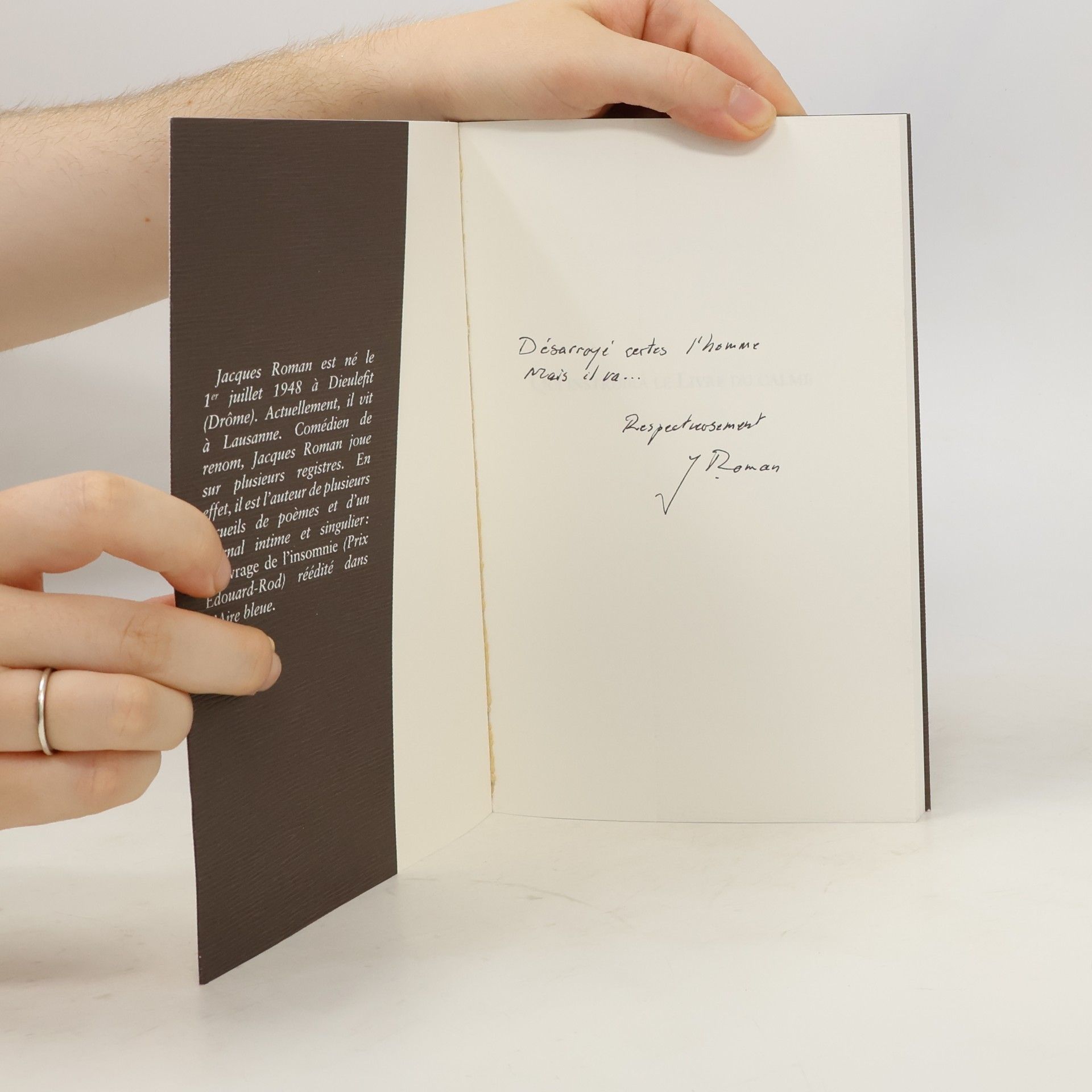 Jacques Roman Qui Instruira Le Livre Du Calme