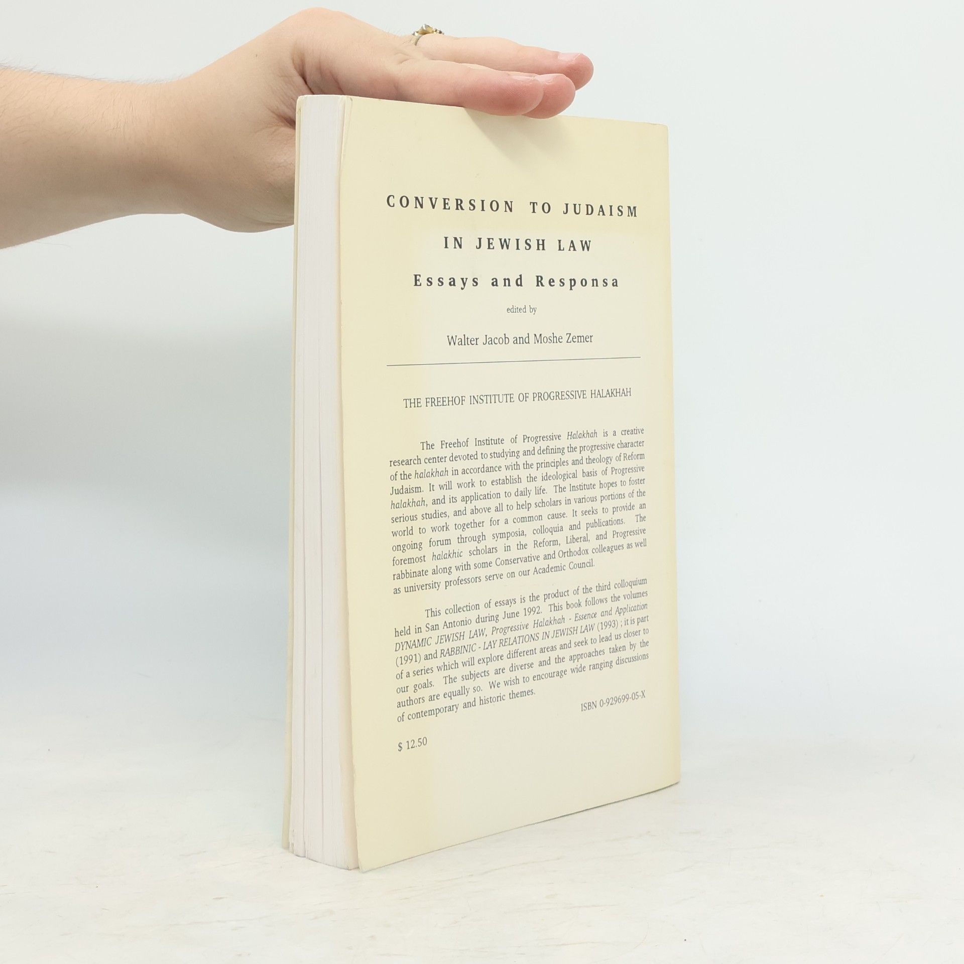 Walter Jacob Conversion to Judaism in Jewish Law