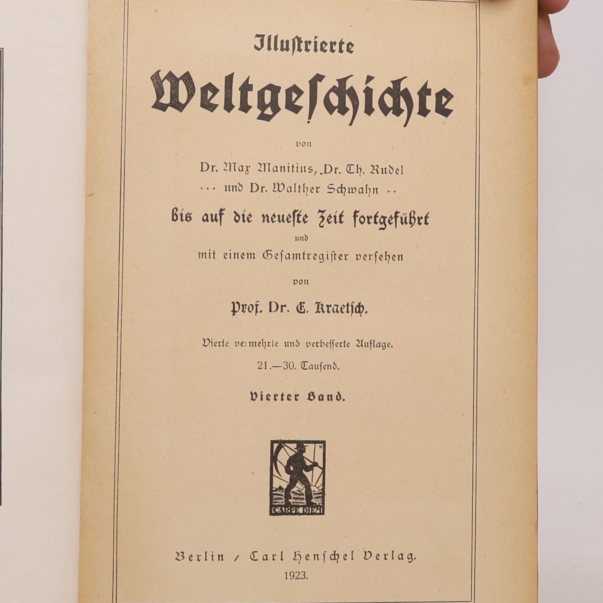 Eduard von Tunk Illustrierte Welt Geschichte I