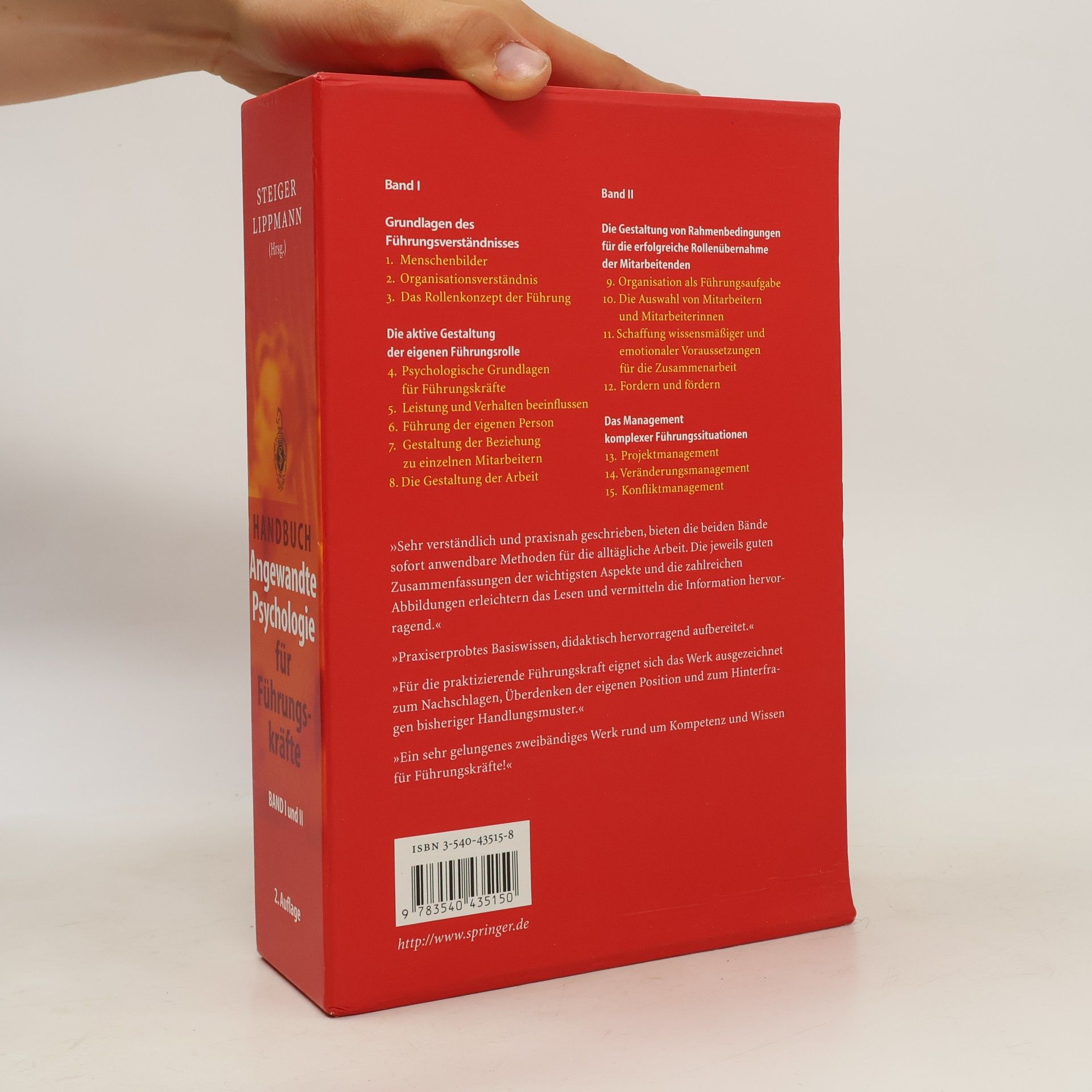 Thomas Steiger Handbuch Angewandte Psychologie für Führungskräfte I-II