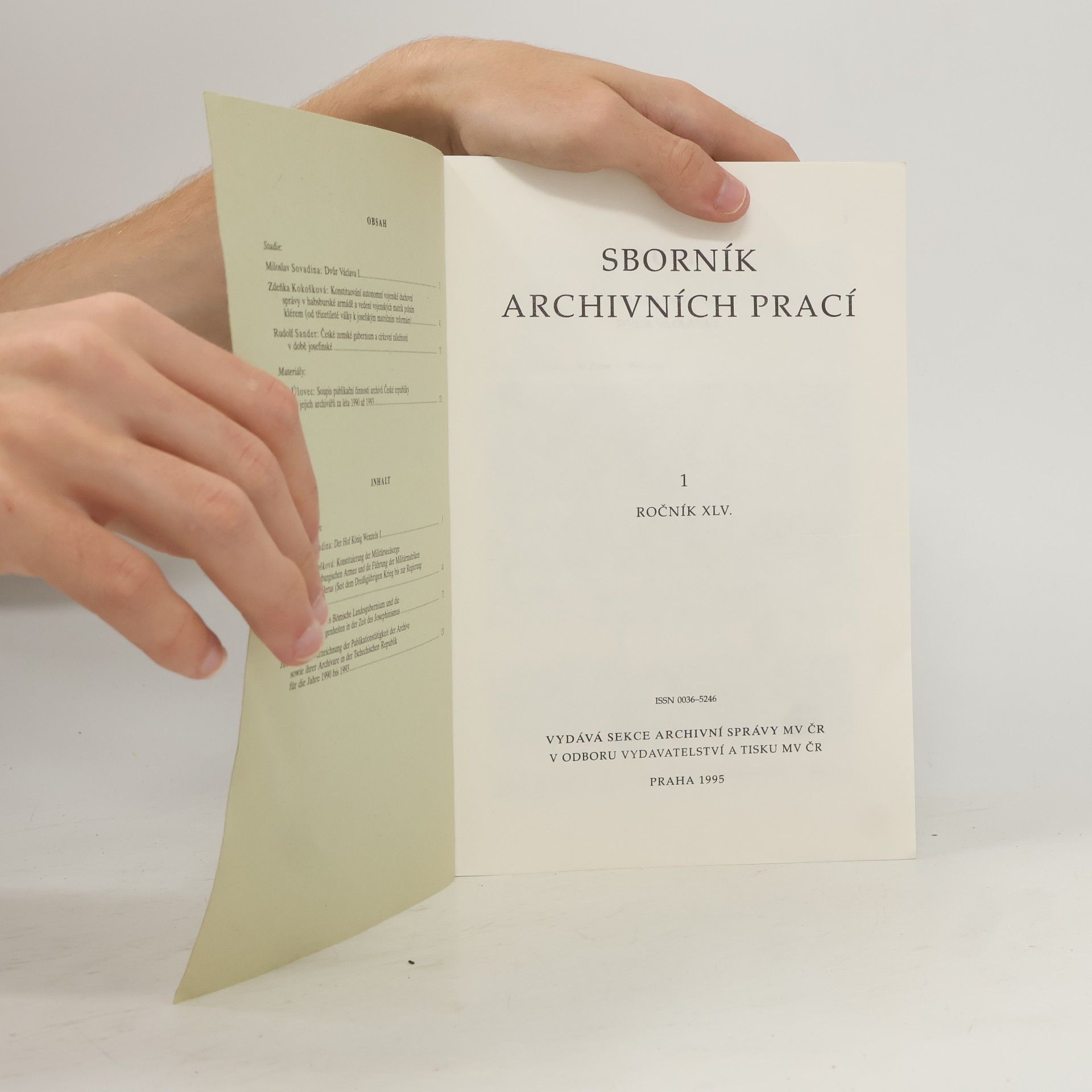 kolektiv Sborník archivních prací 1