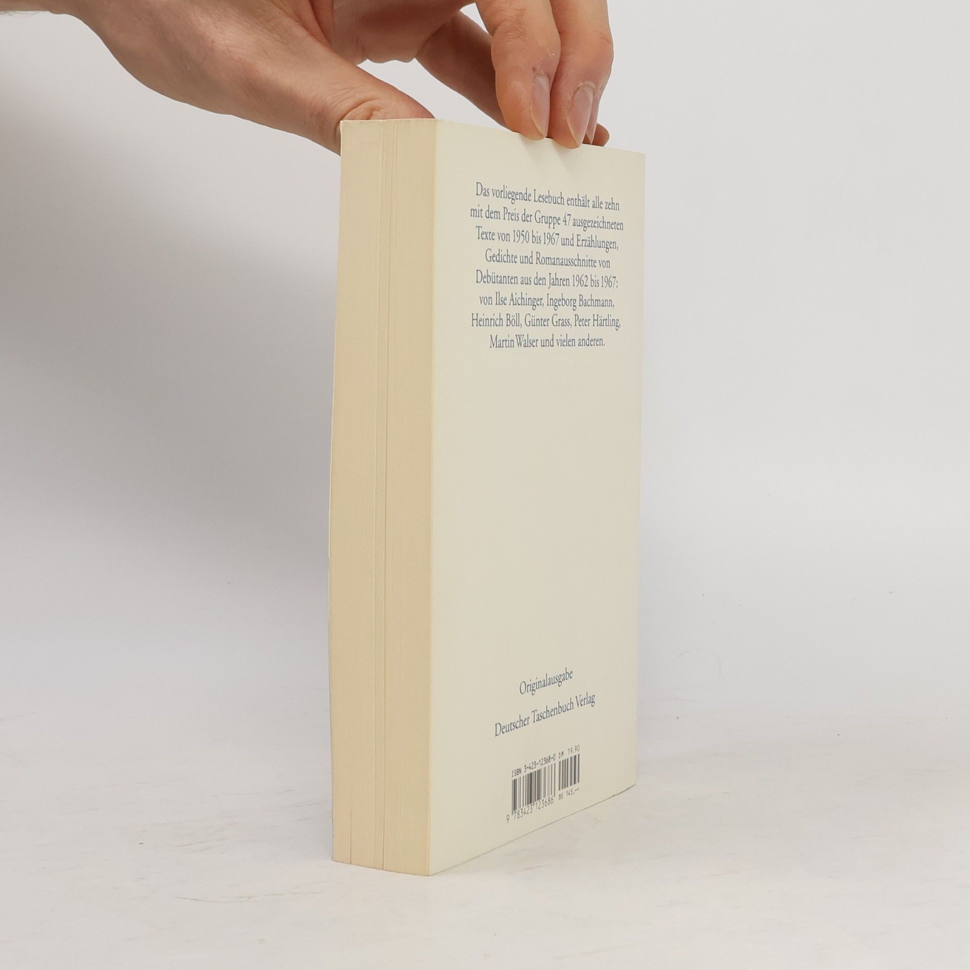 Hans A. Neunzig Lesebuch der Gruppe 47