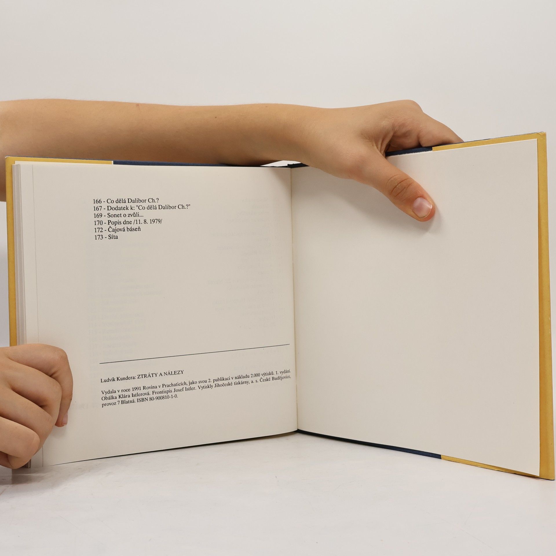 Ludvík Kundera Ztráty a nálezy : poezie 1971-1979