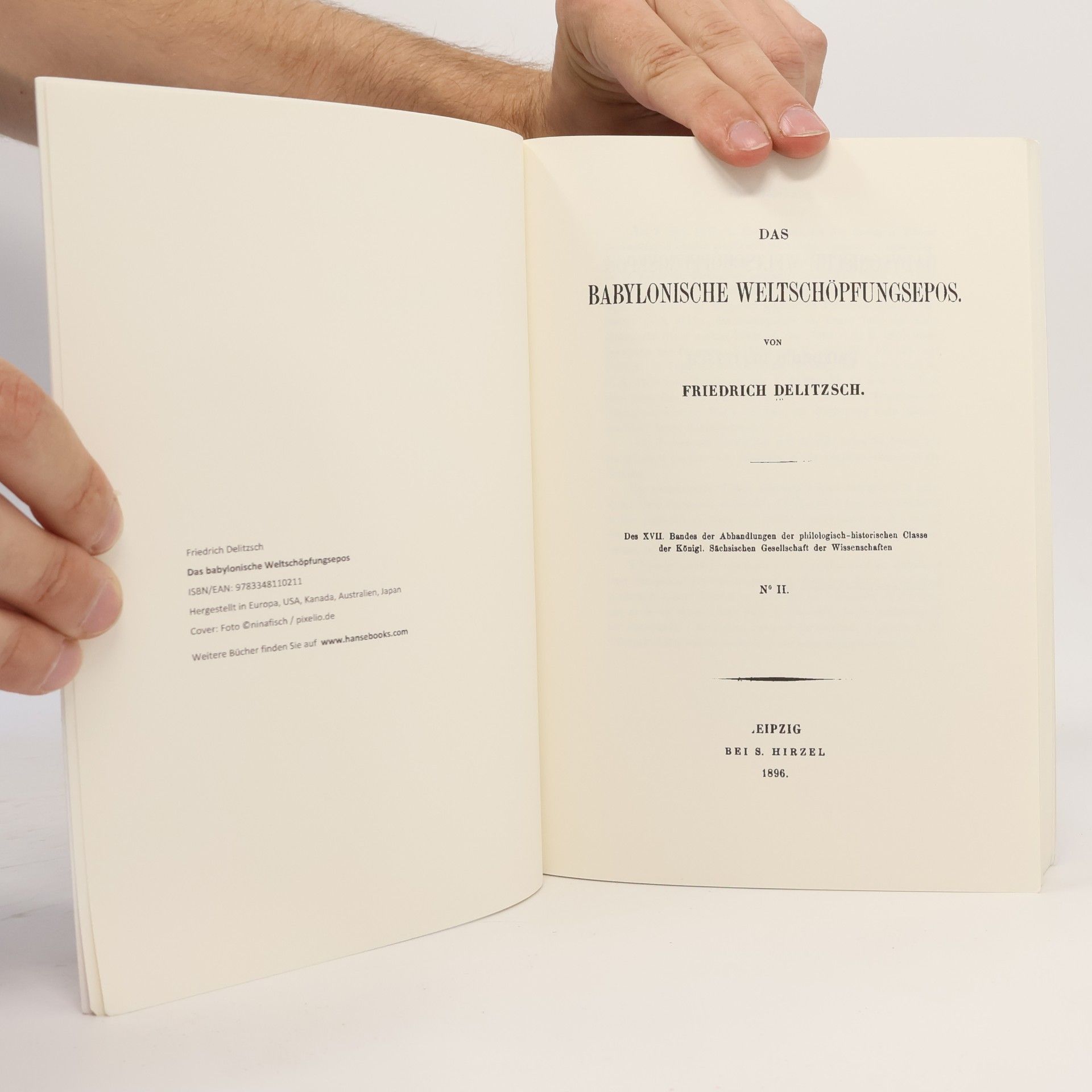 Friedrich Delitzsch Das babylonische Weltschöpfungsepos