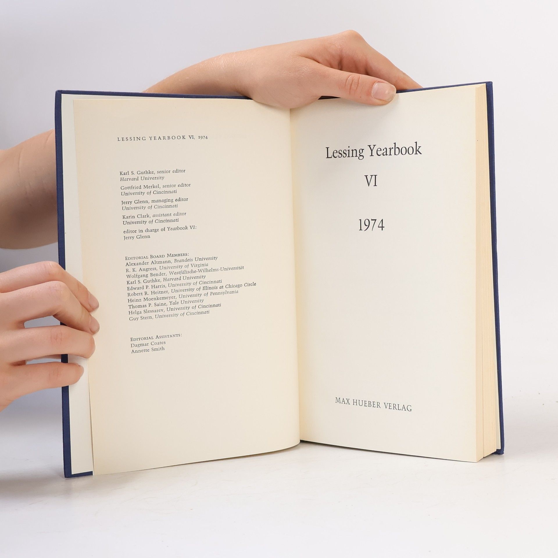Collectif d'auteurs Lessing Yearbook VI