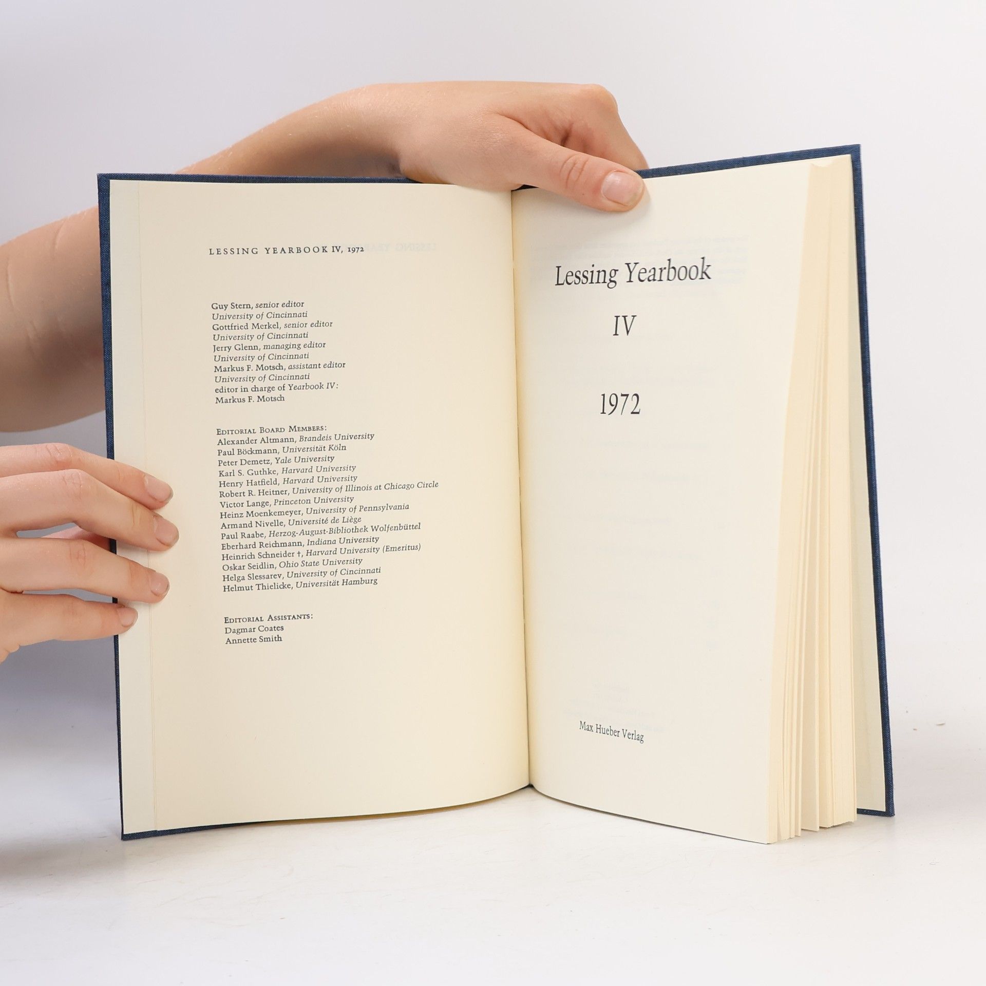 Kolektiv autorů Lessing Yearbook IV 1972