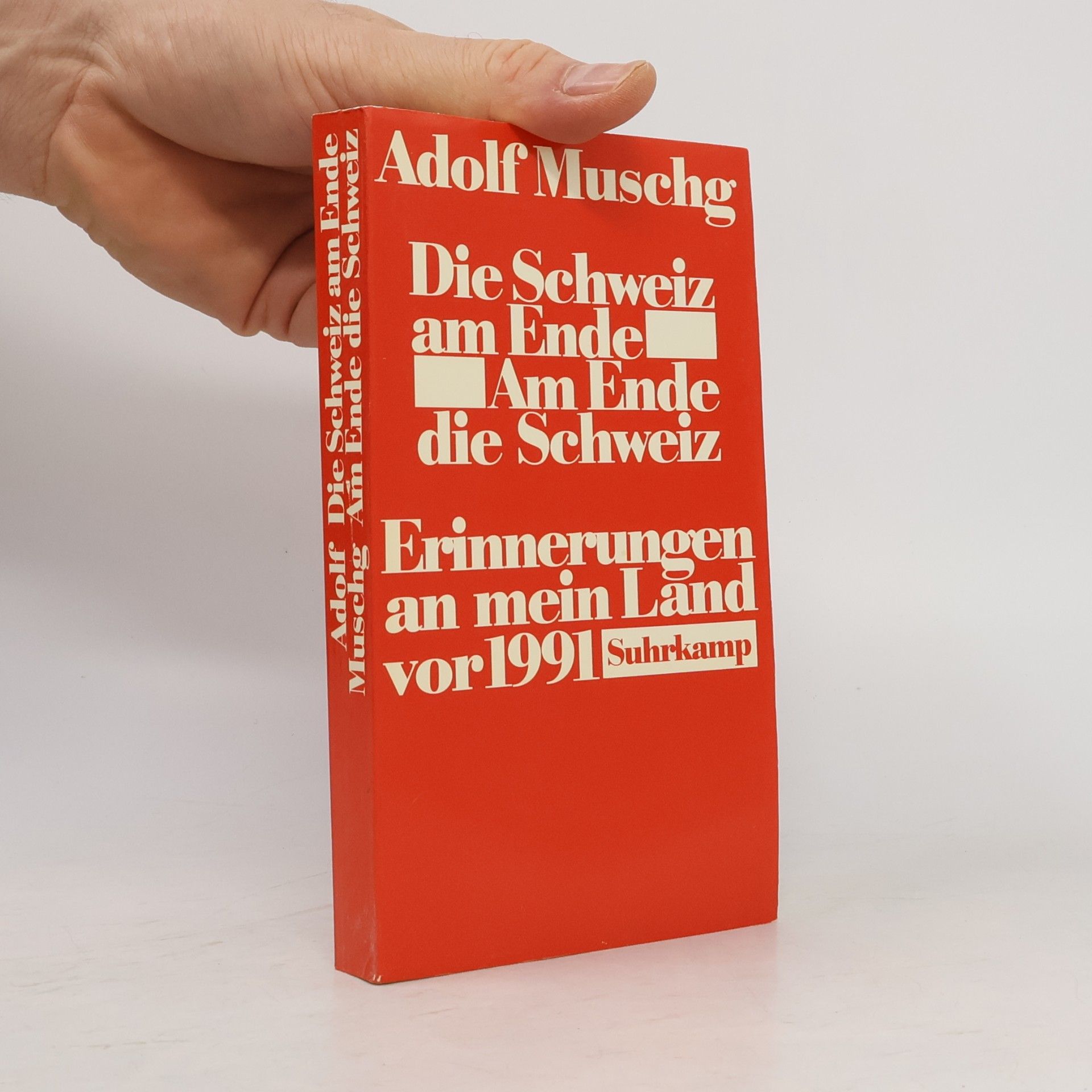 Adolf Muschg Die Schweiz am Ende, am Ende die Schweiz