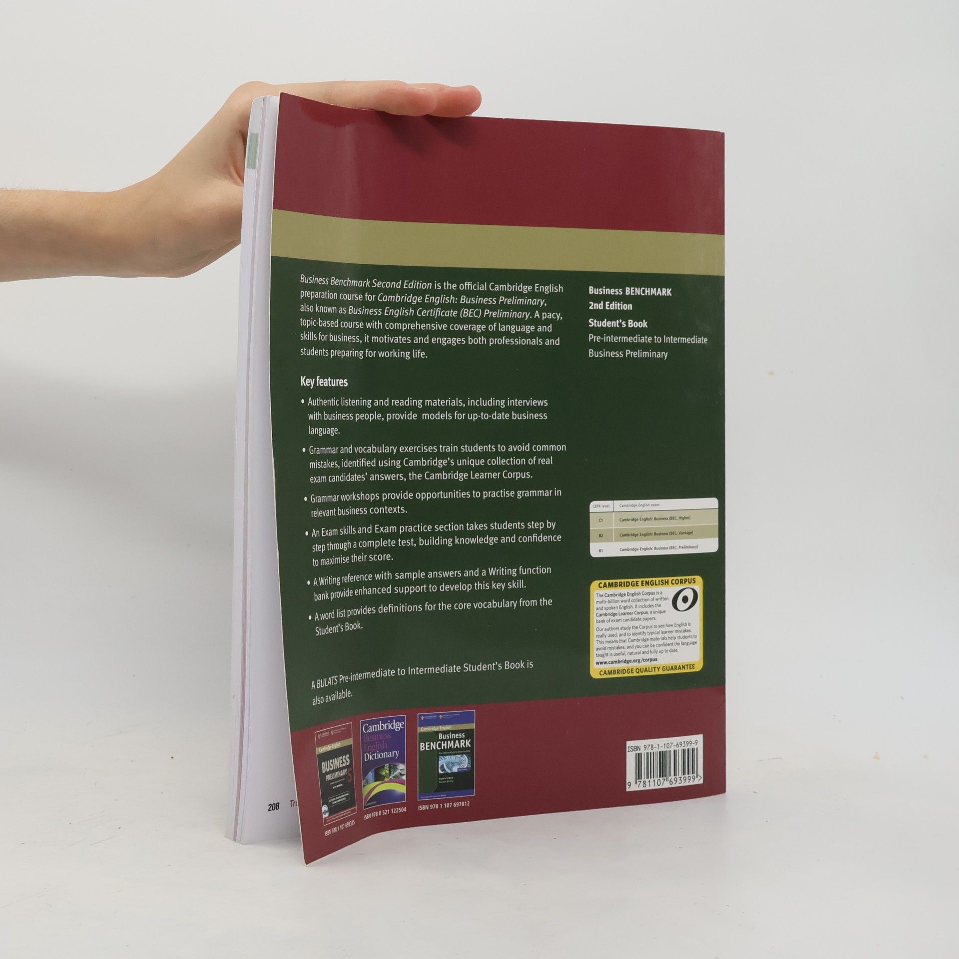 Norman Whitby Business benchmark. Pre-intermediate to intermediate business preliminary. Student's book + Personal Study Book. 2nd Edition