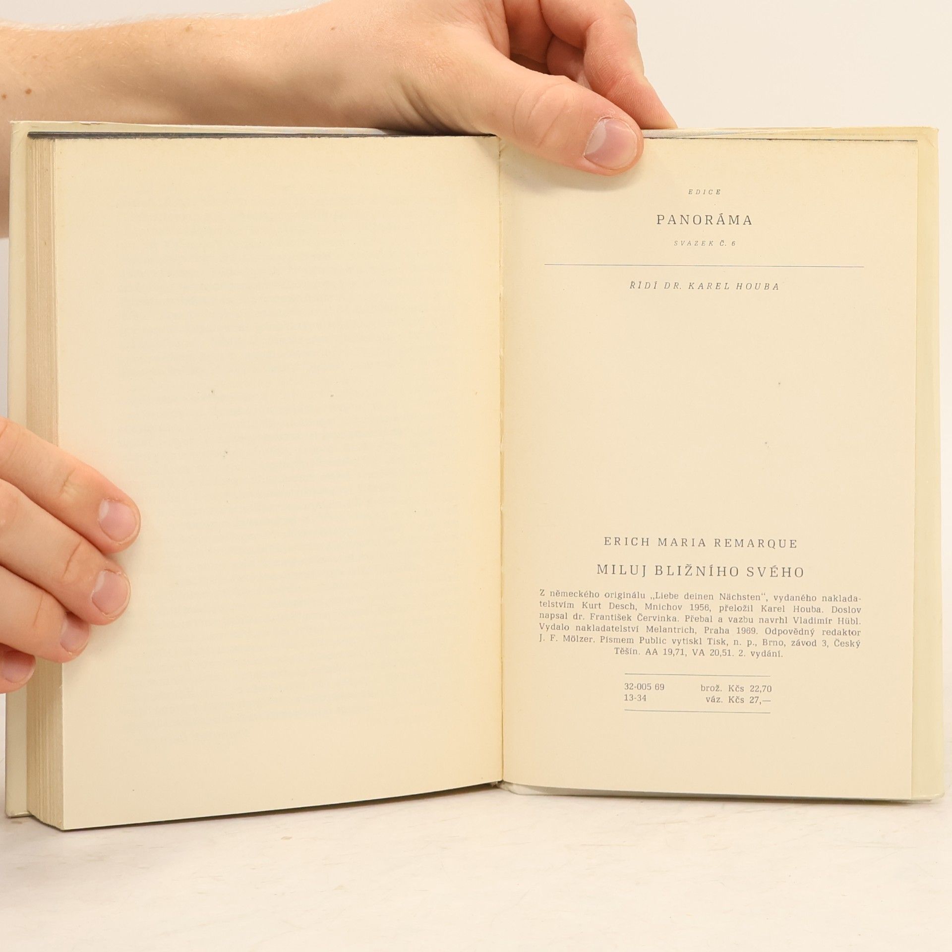 Erich Maria Remarque Miluj bližního svého
