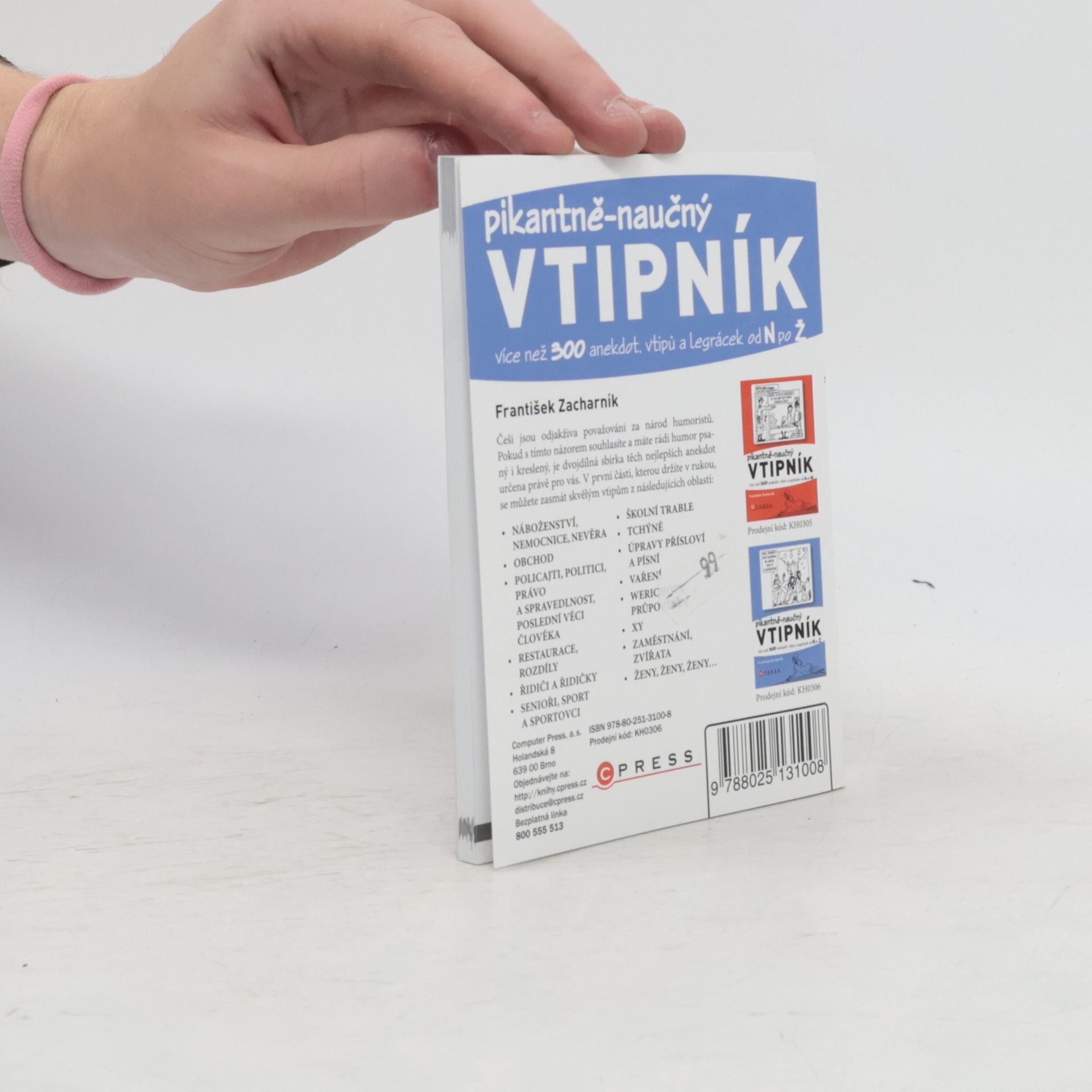 František Zacharník Pikantně-naučný vtipník 2. díl. Více než 300 anekdot, vtipů a legrácek od N po Ž