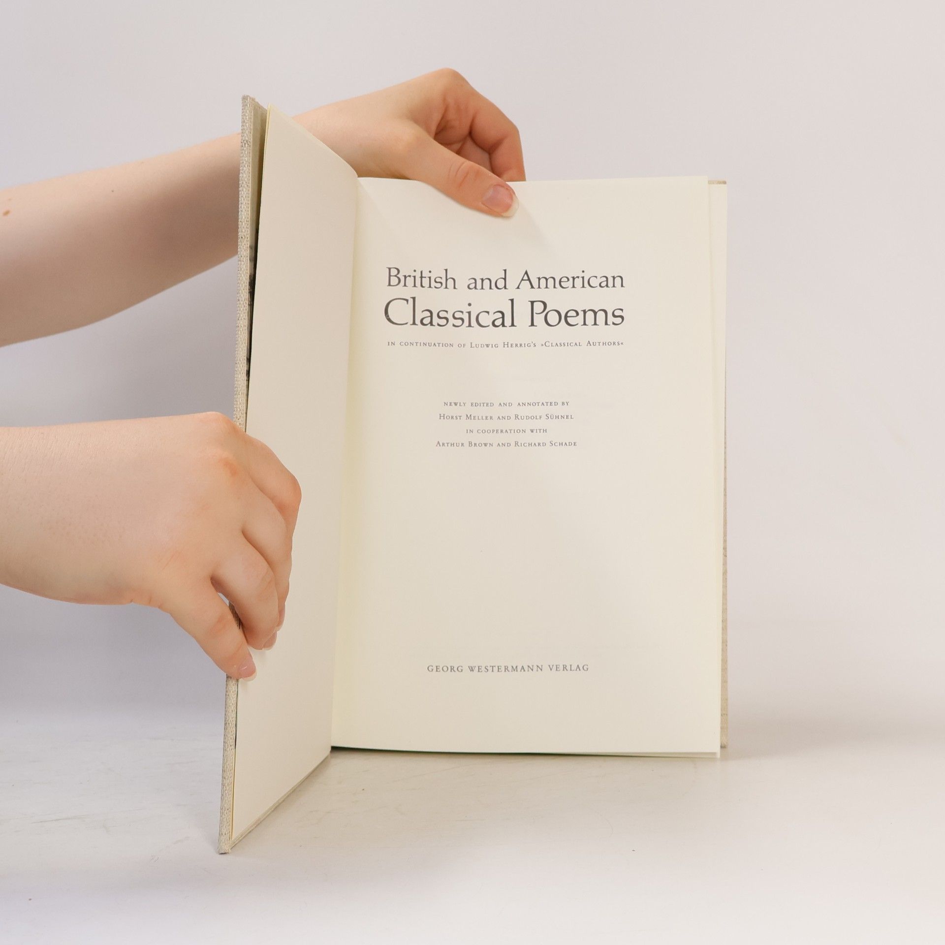 Horst Meller British and American Classical Poems