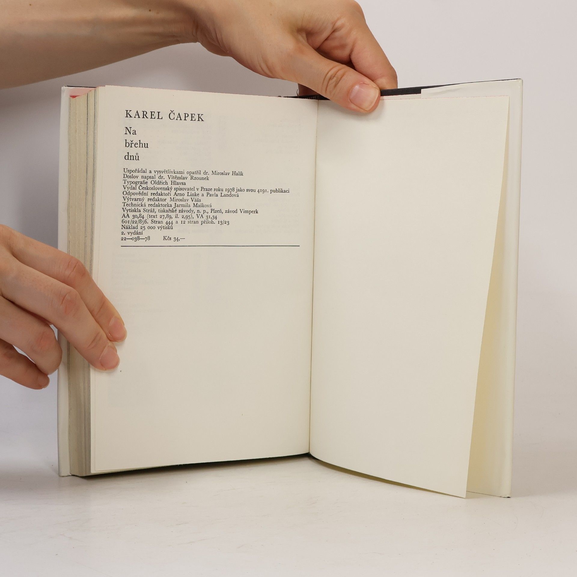 Karel Čapek Na břehu dnů