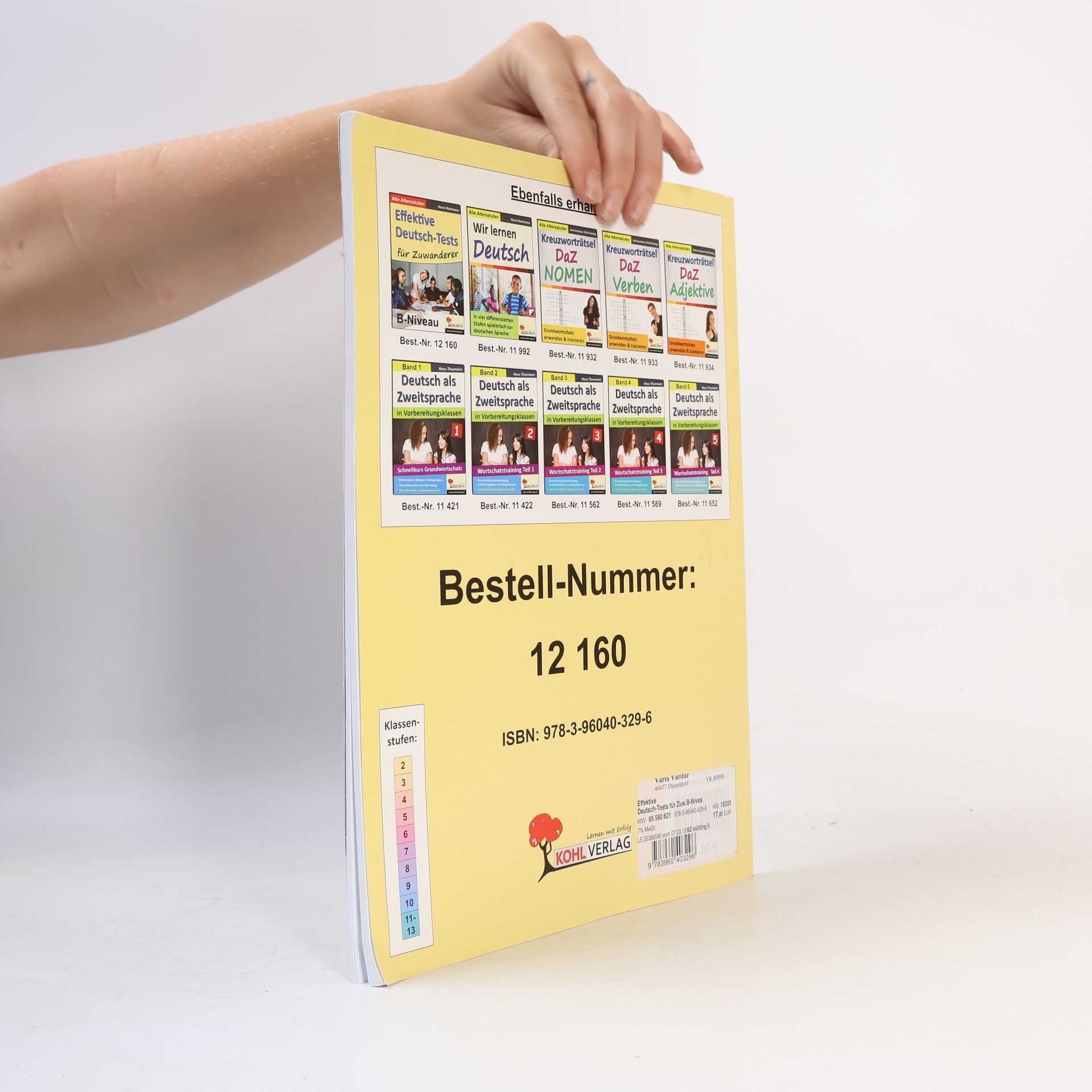 Hartmann Horst Effektive Deutsch-Tests für Zuwanderer - B-Niveau - Alle Altersstufen