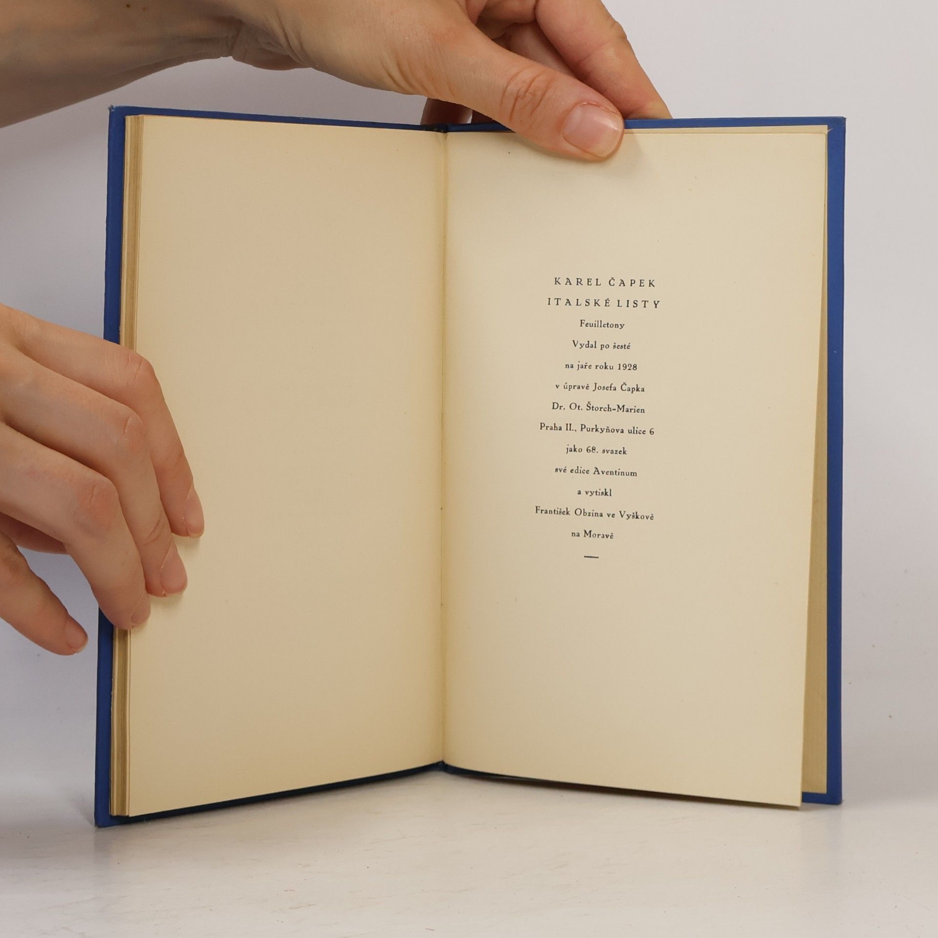 Karel Čapek Italské listy