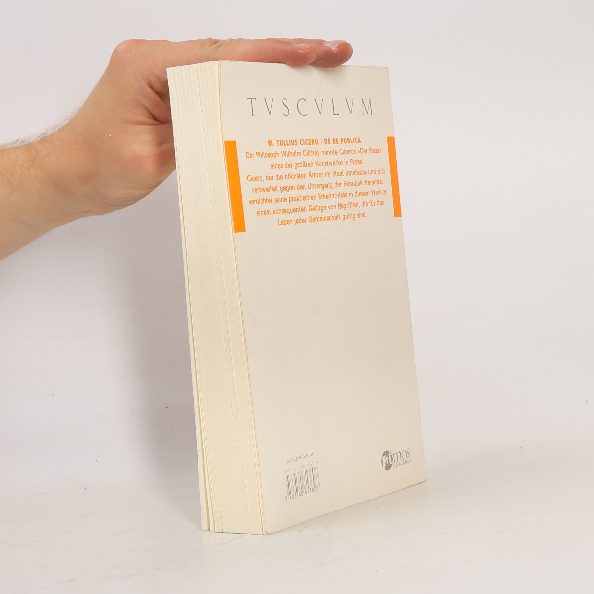 Marcus Tullius Cicero Tusculum: Der Staat