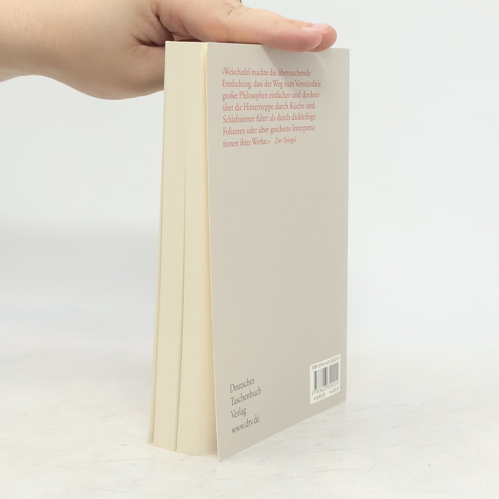 Weischedel Wilhelm Die philosophische Hintertreppe