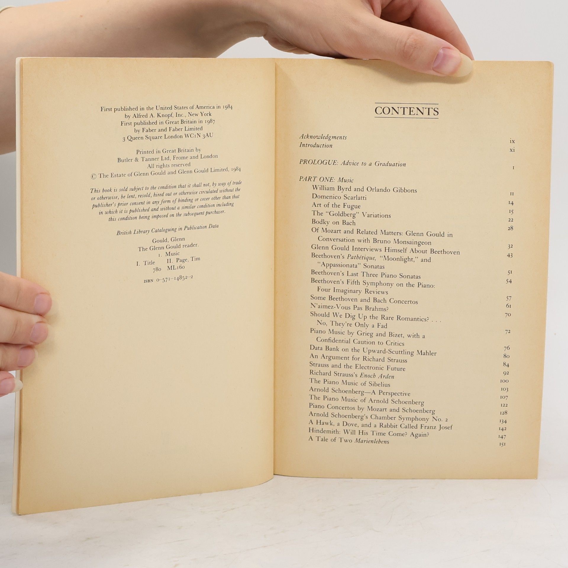 Glenn Gould The Glenn Gould Reader