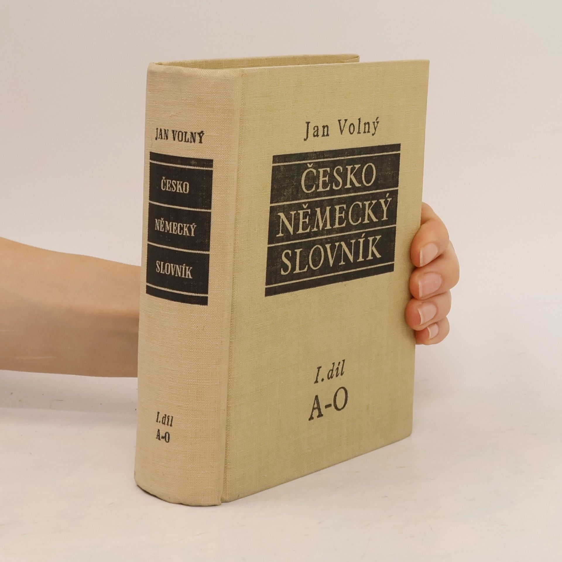 Volný Jan Česko-německý slovník A-O. 1.díl