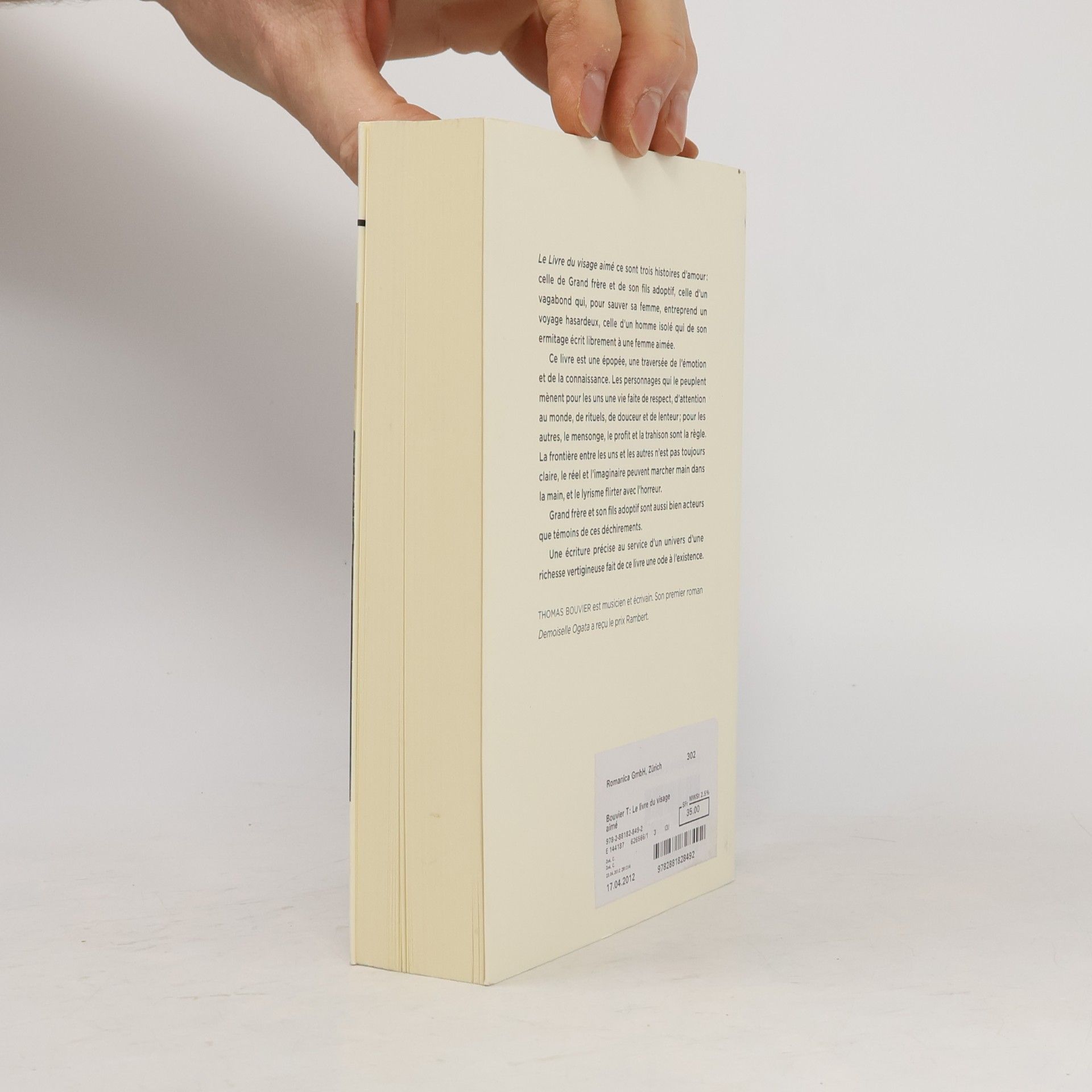 Bouvier, Thomas Le livre du visage aimé