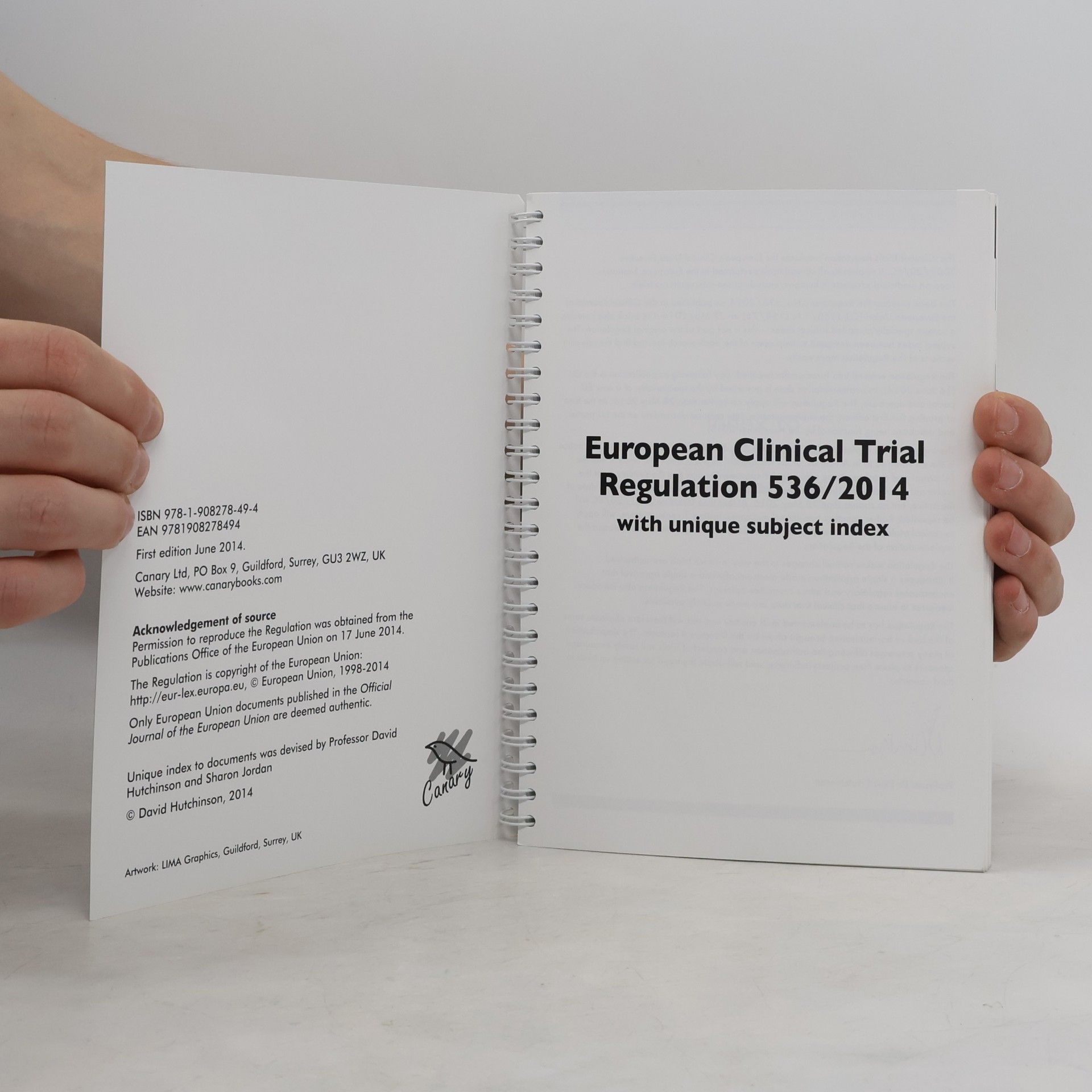Various authors European Clinical Trial Regulation 536/2014 with unique subject index