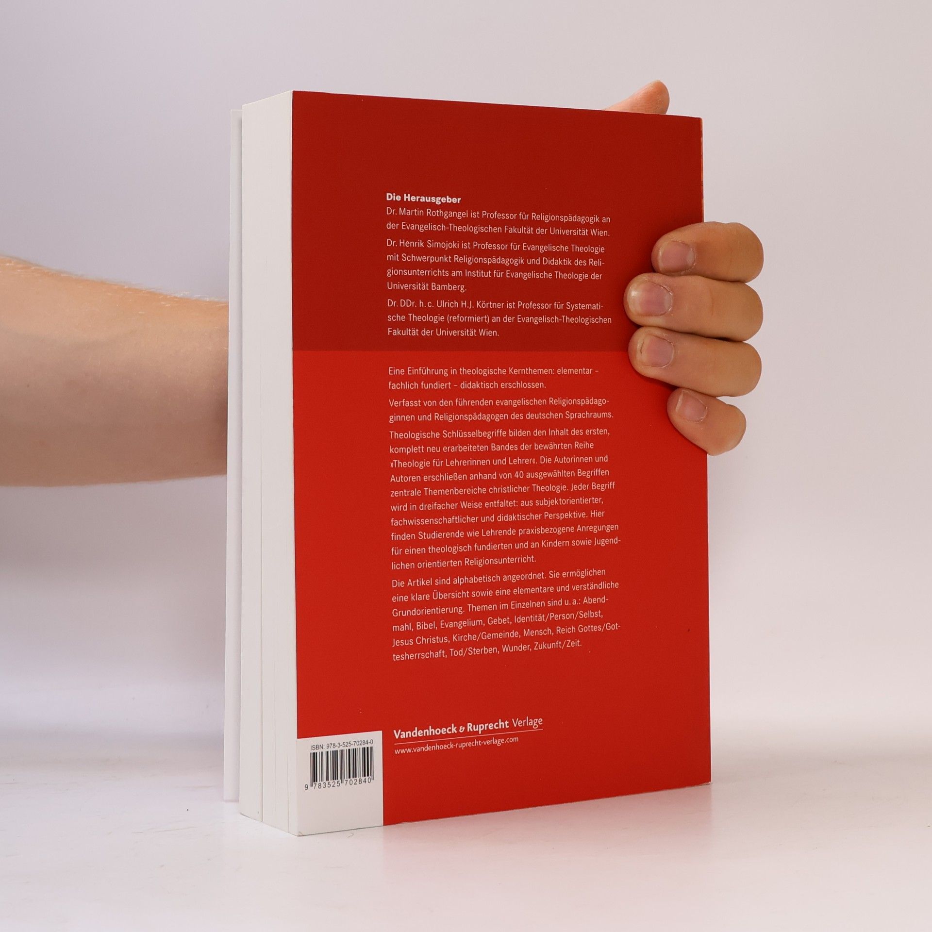Martin Rothgangel Theologische Schlüsselbegriffe