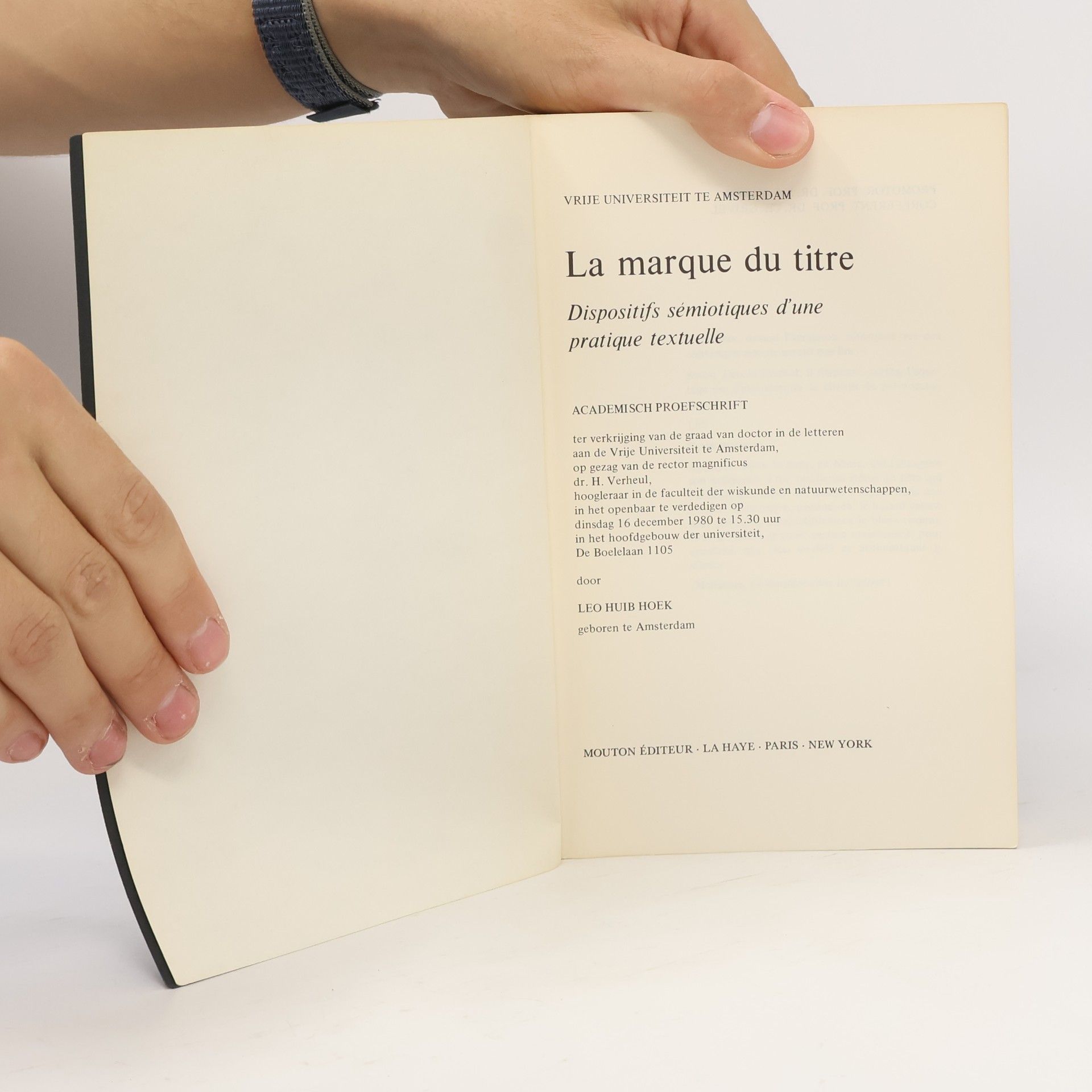 Leo Huib Hoek La marque du titre