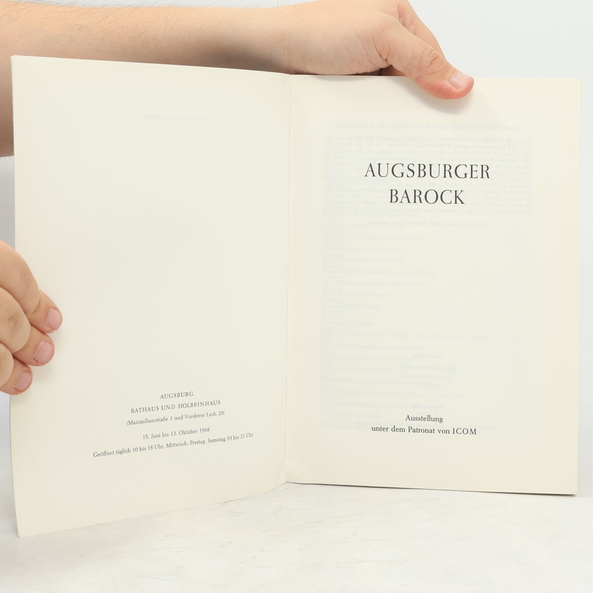 Various authors Augsburger Barock