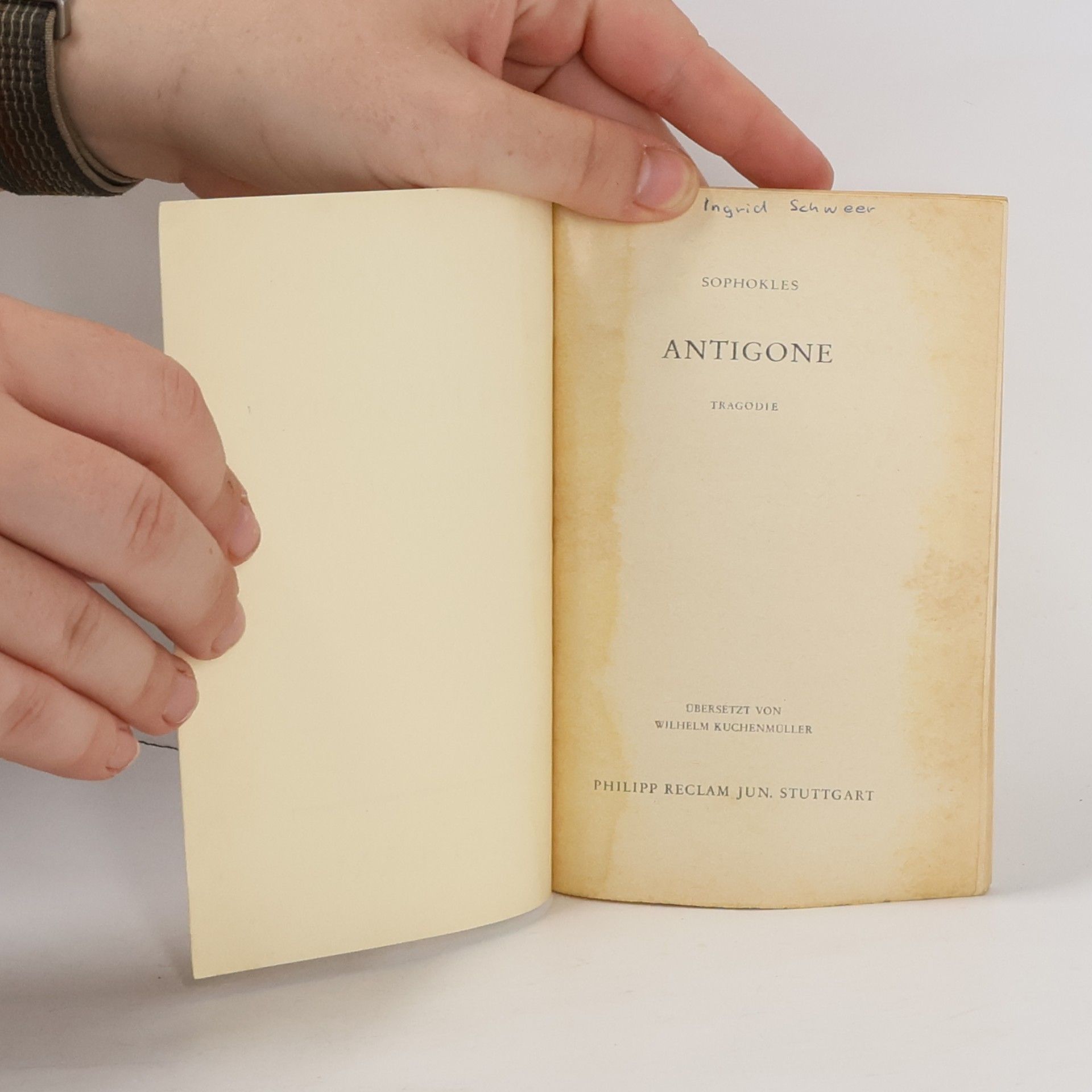 Sofoklés Antigone. Eine Tragödie