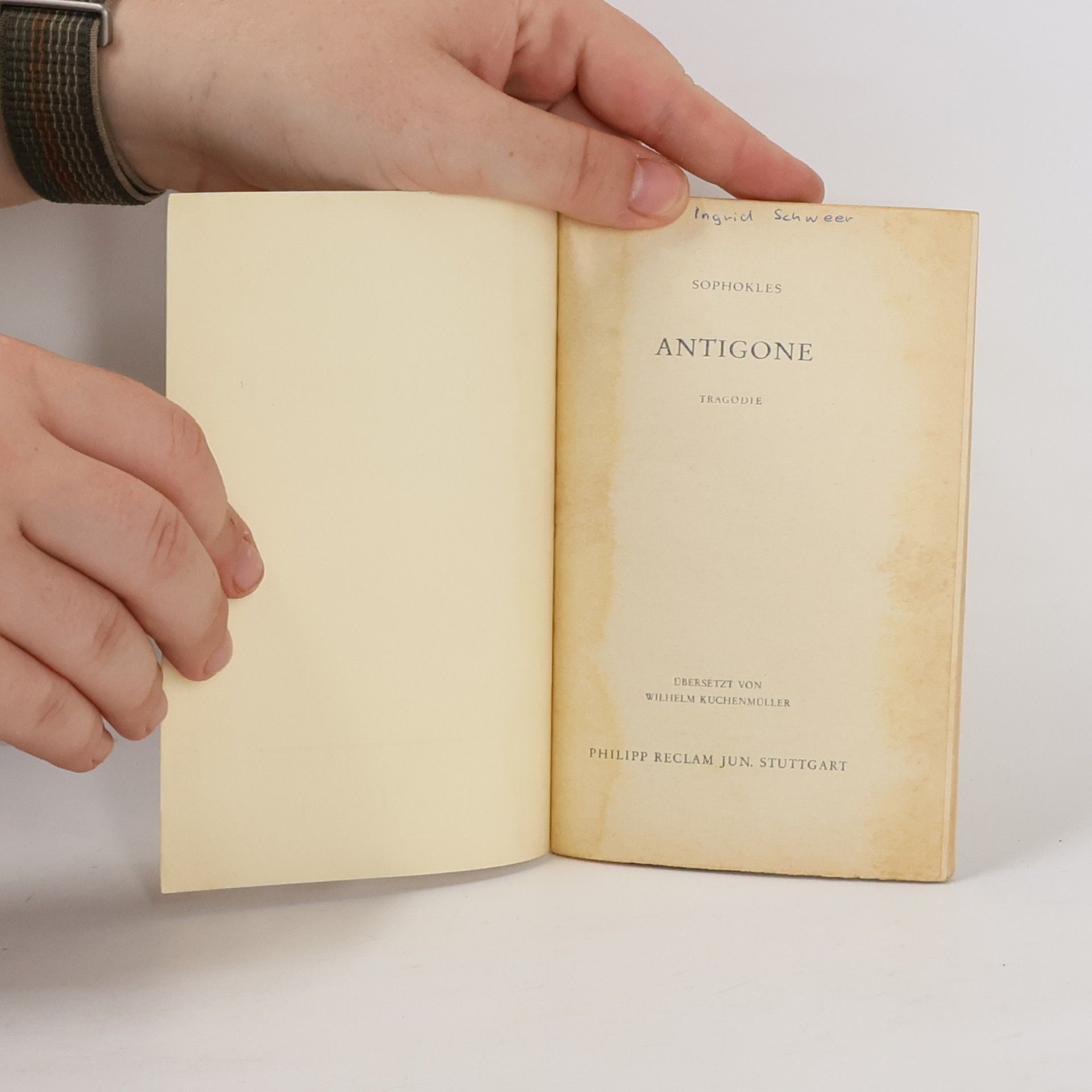 Sofoklés Antigone. Eine Tragödie